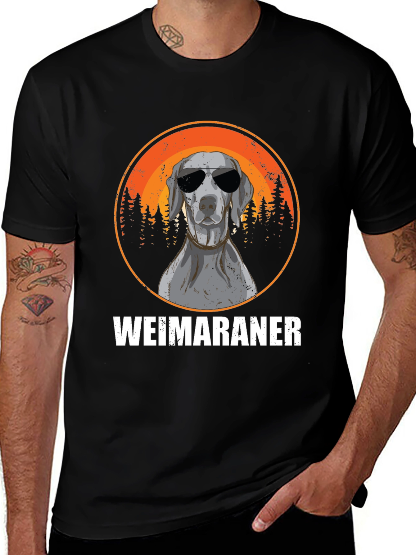 Cool Weimaraner Dog T-Shirt