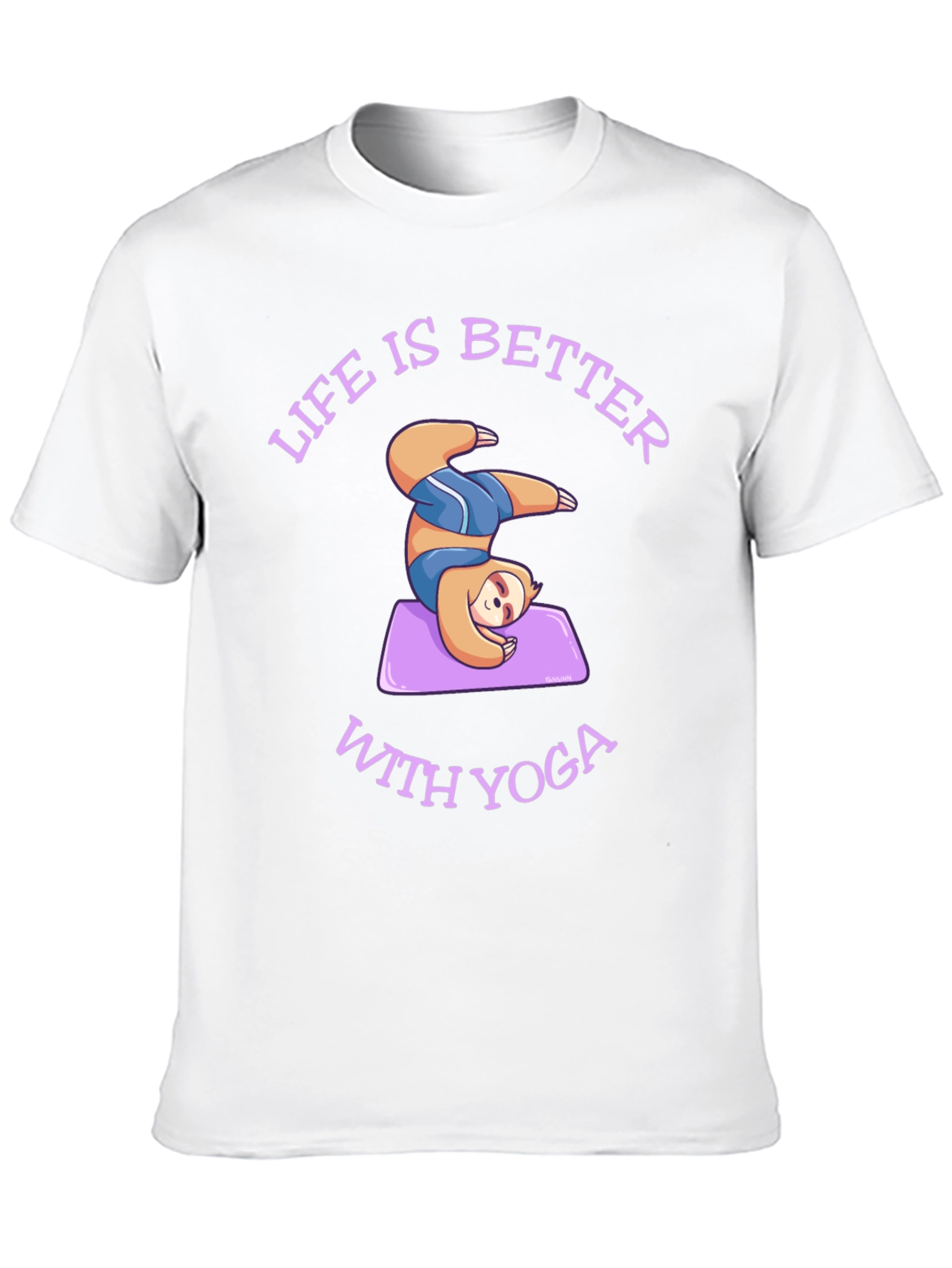 Sloth Yoga T-Shirt: Life is Better With Yoga