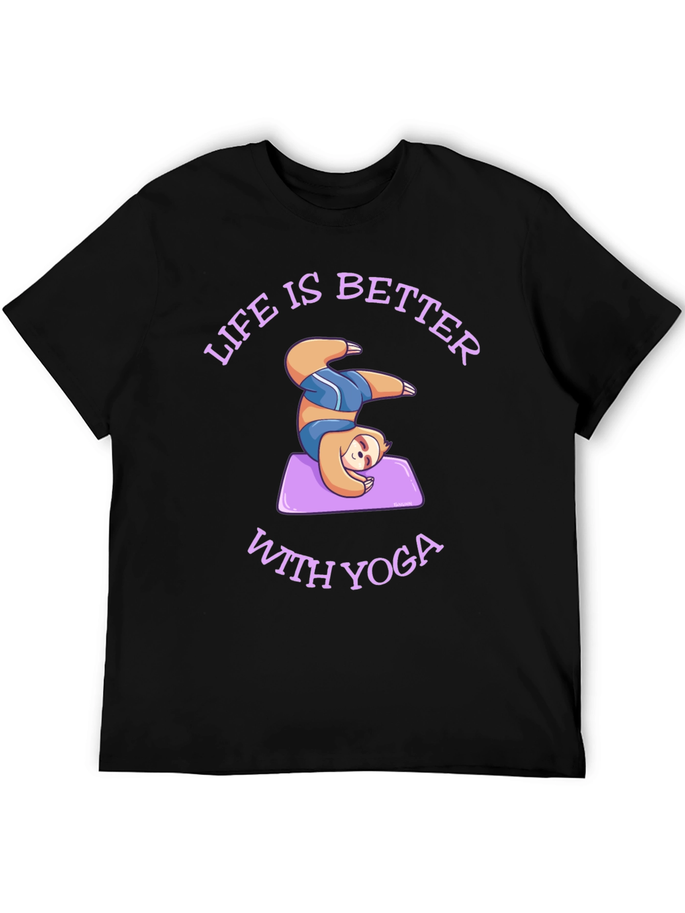 Sloth Yoga T-Shirt: Life is Better With Yoga