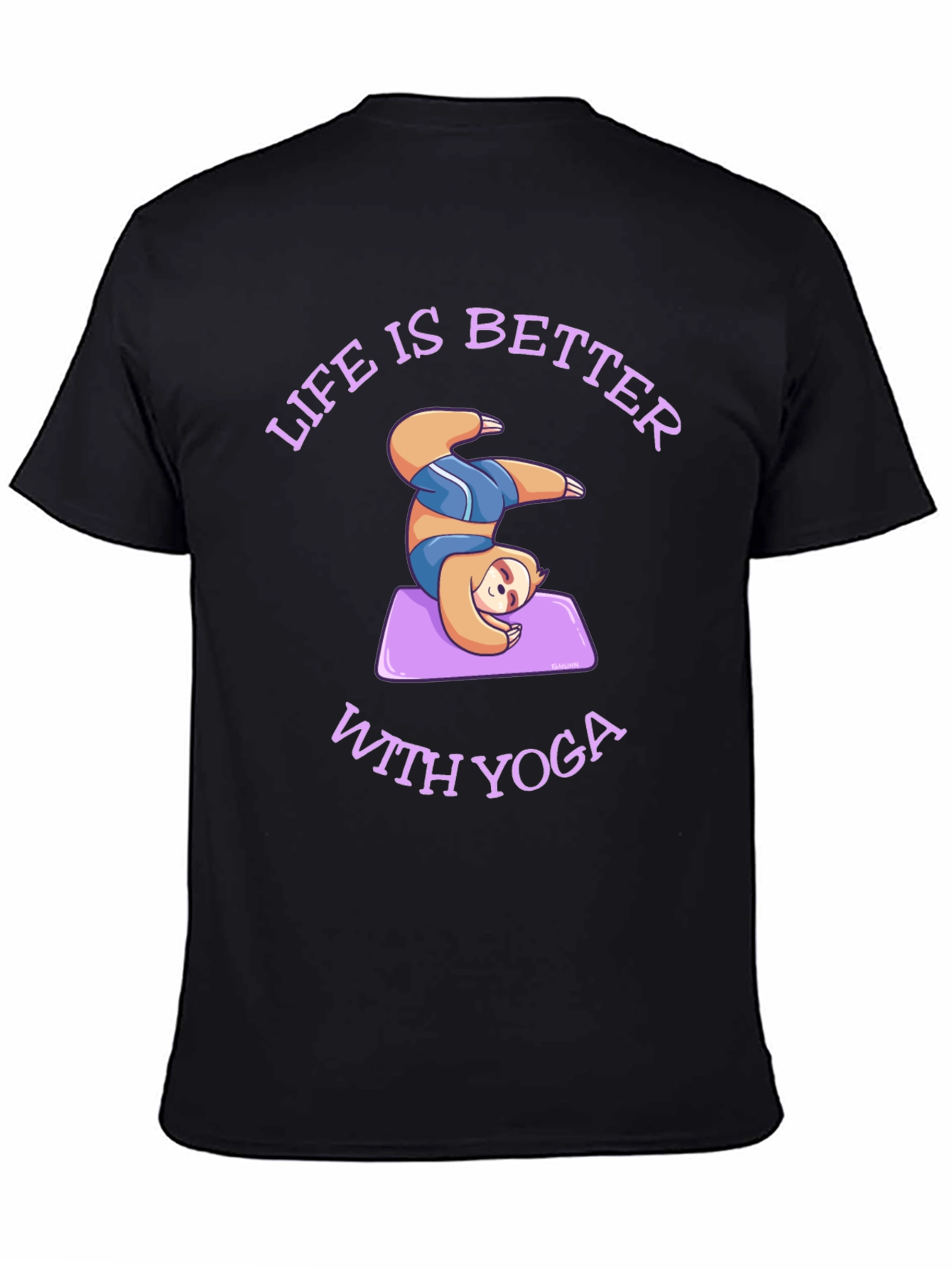 Sloth Yoga T-Shirt: Life is Better With Yoga