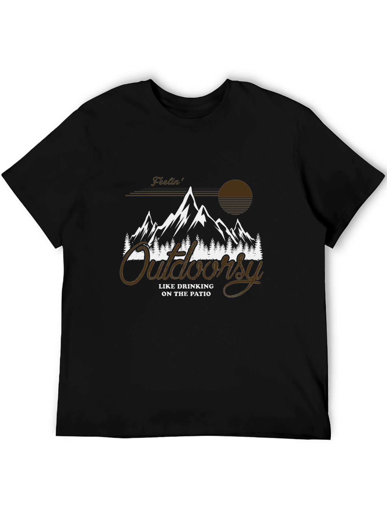 Outdoorsy Drinking on The Patio Graphic T-Shirt