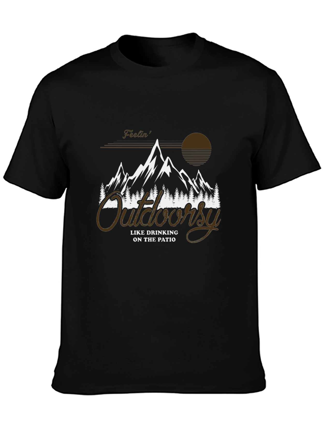 Outdoorsy Drinking on The Patio Graphic T-Shirt