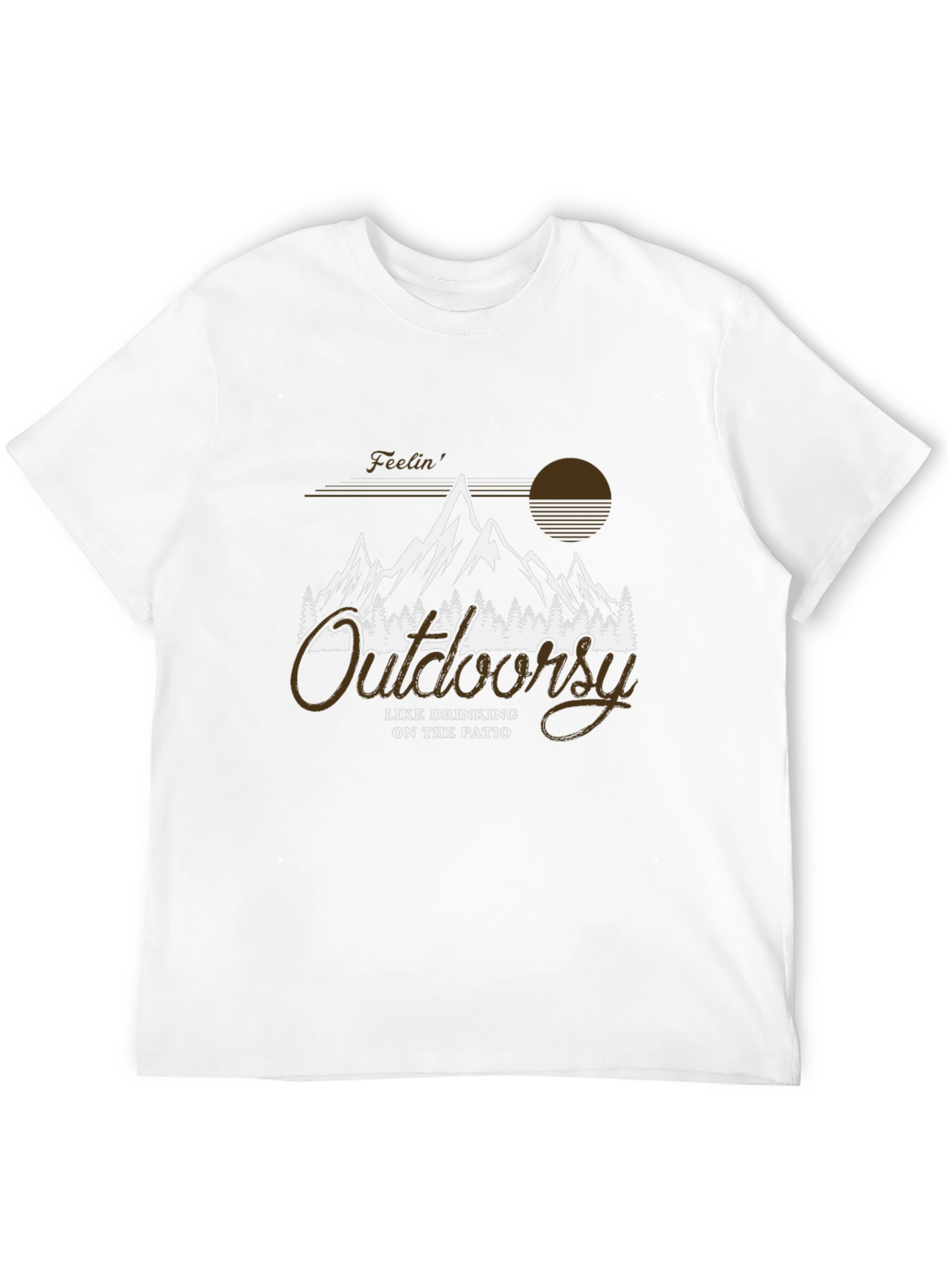 Outdoorsy Drinking on The Patio Graphic T-Shirt
