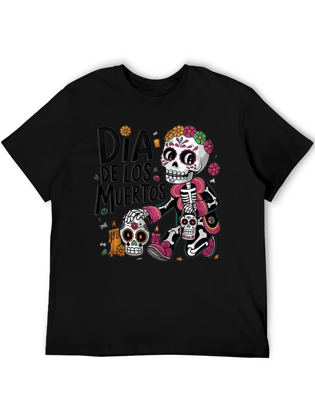 Dia de los Muertos T-Shirt - Skull Design