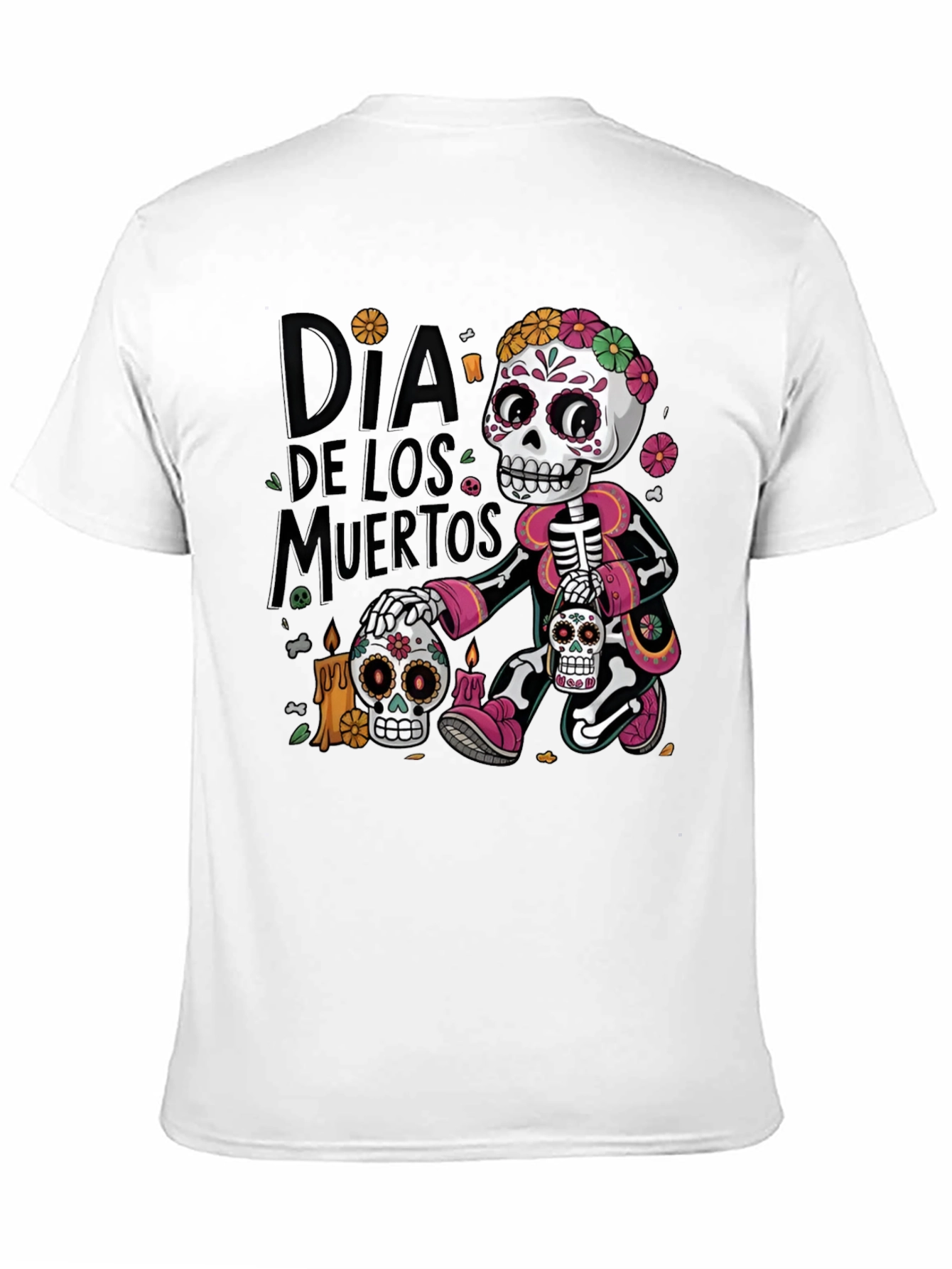 Dia de los Muertos T-Shirt - Skull Design