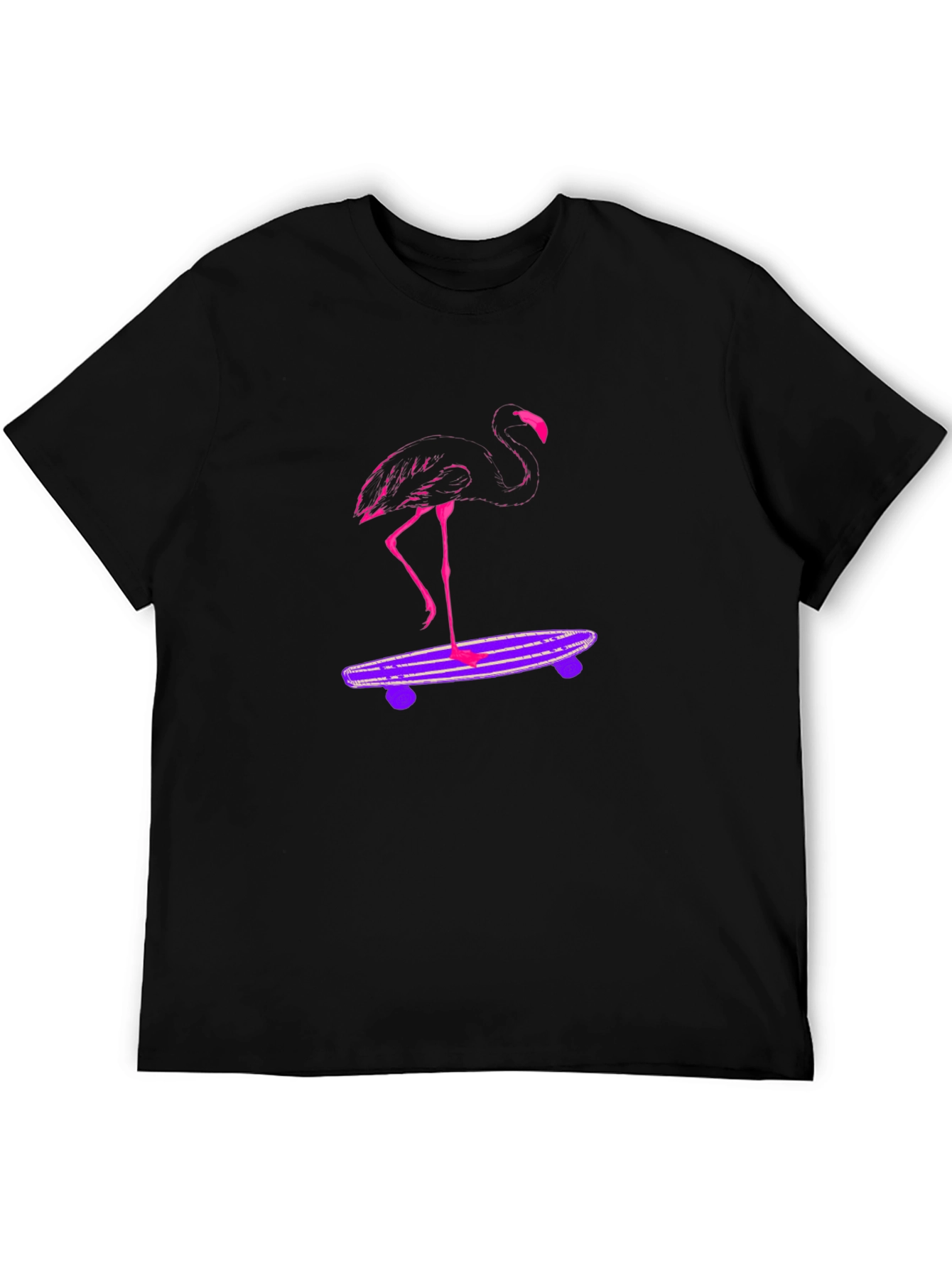 Flamingo Skateboard Graphic Tee