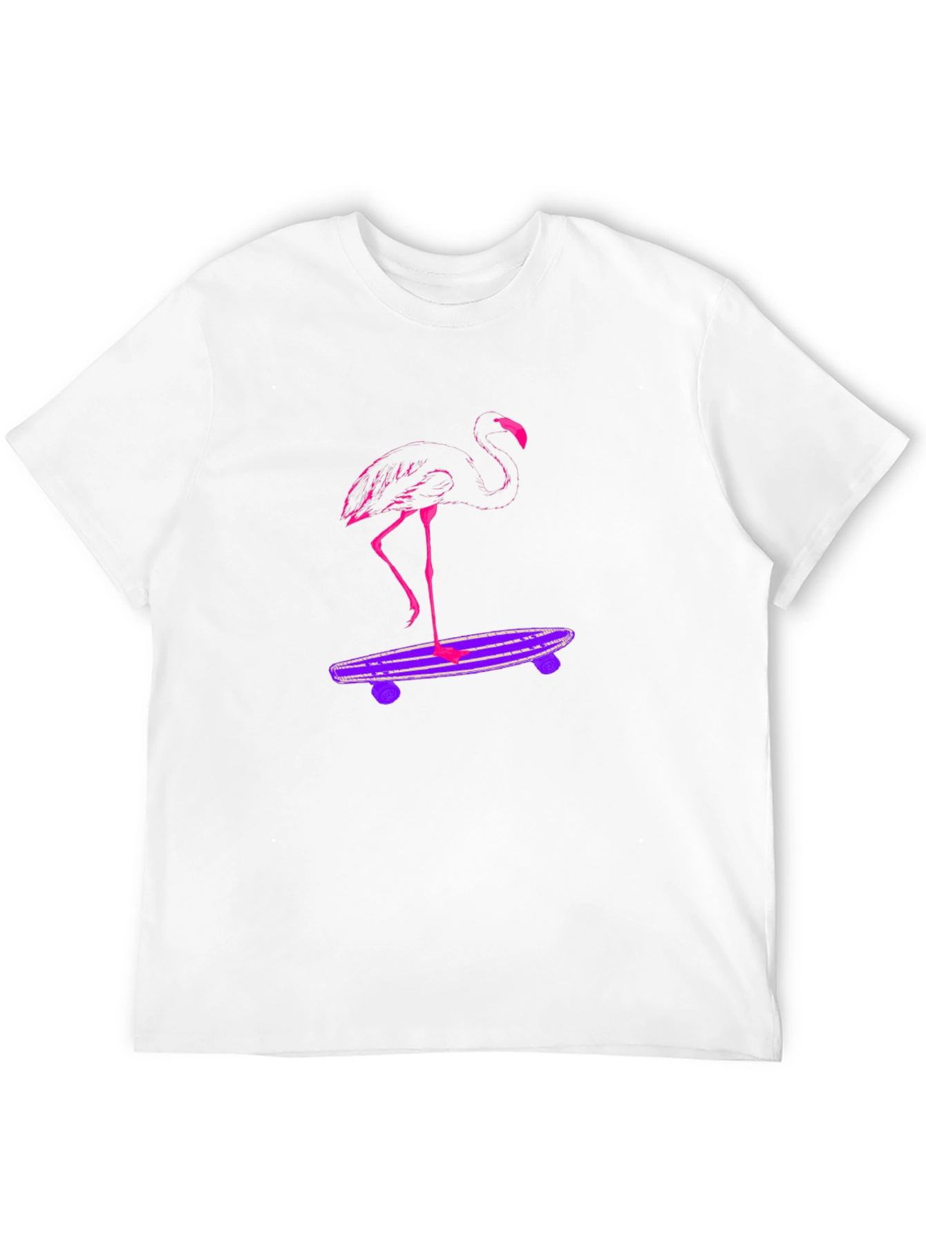 Flamingo Skateboard Graphic Tee