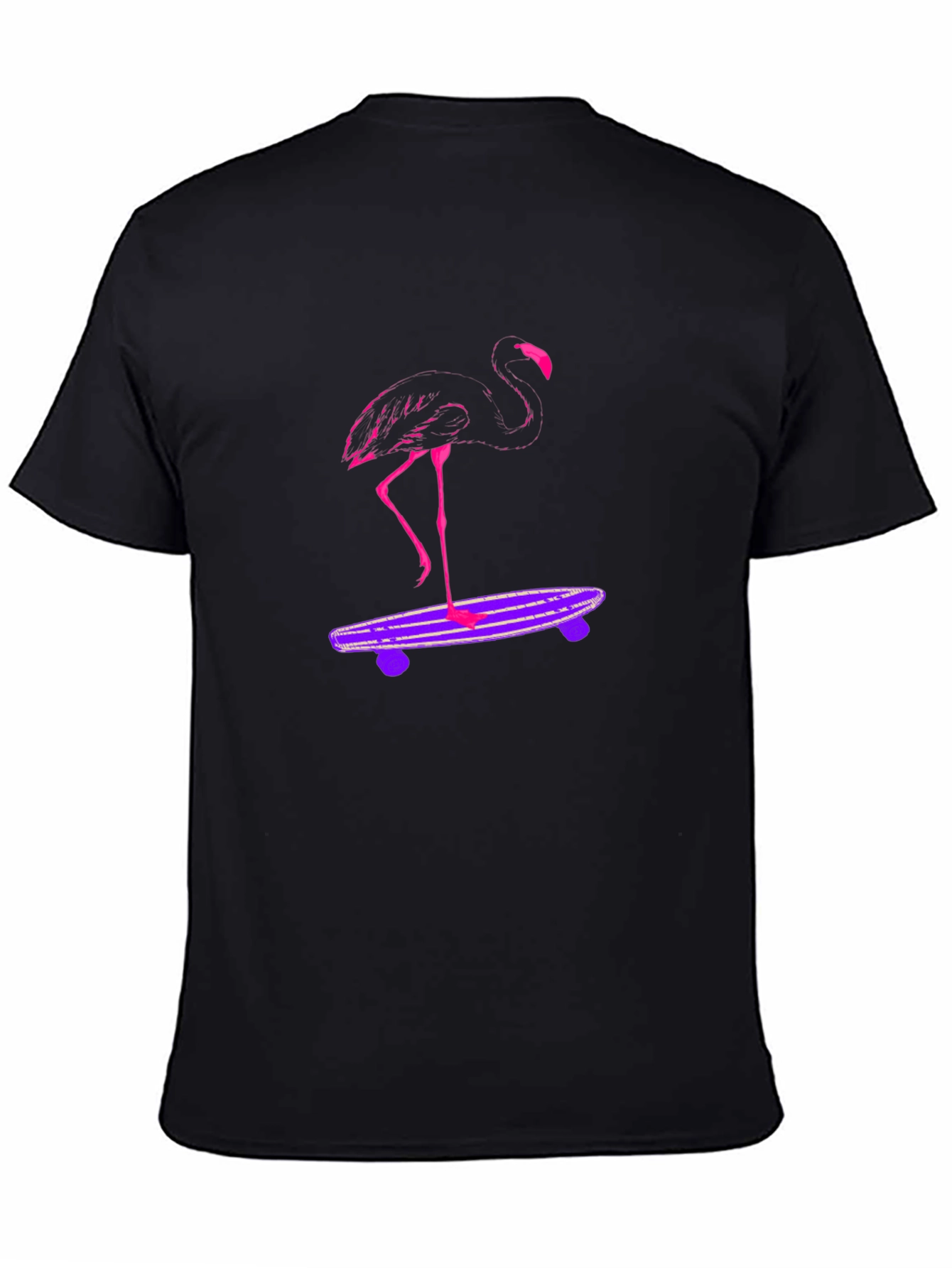 Flamingo Skateboard Graphic Tee
