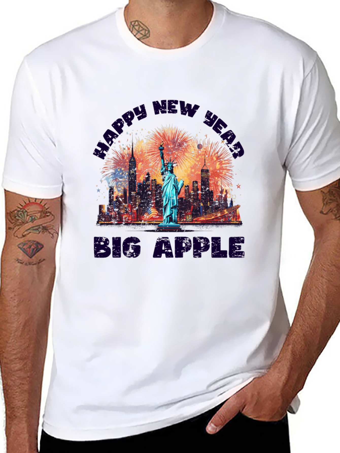 Happy New Year Big Apple T-Shirt