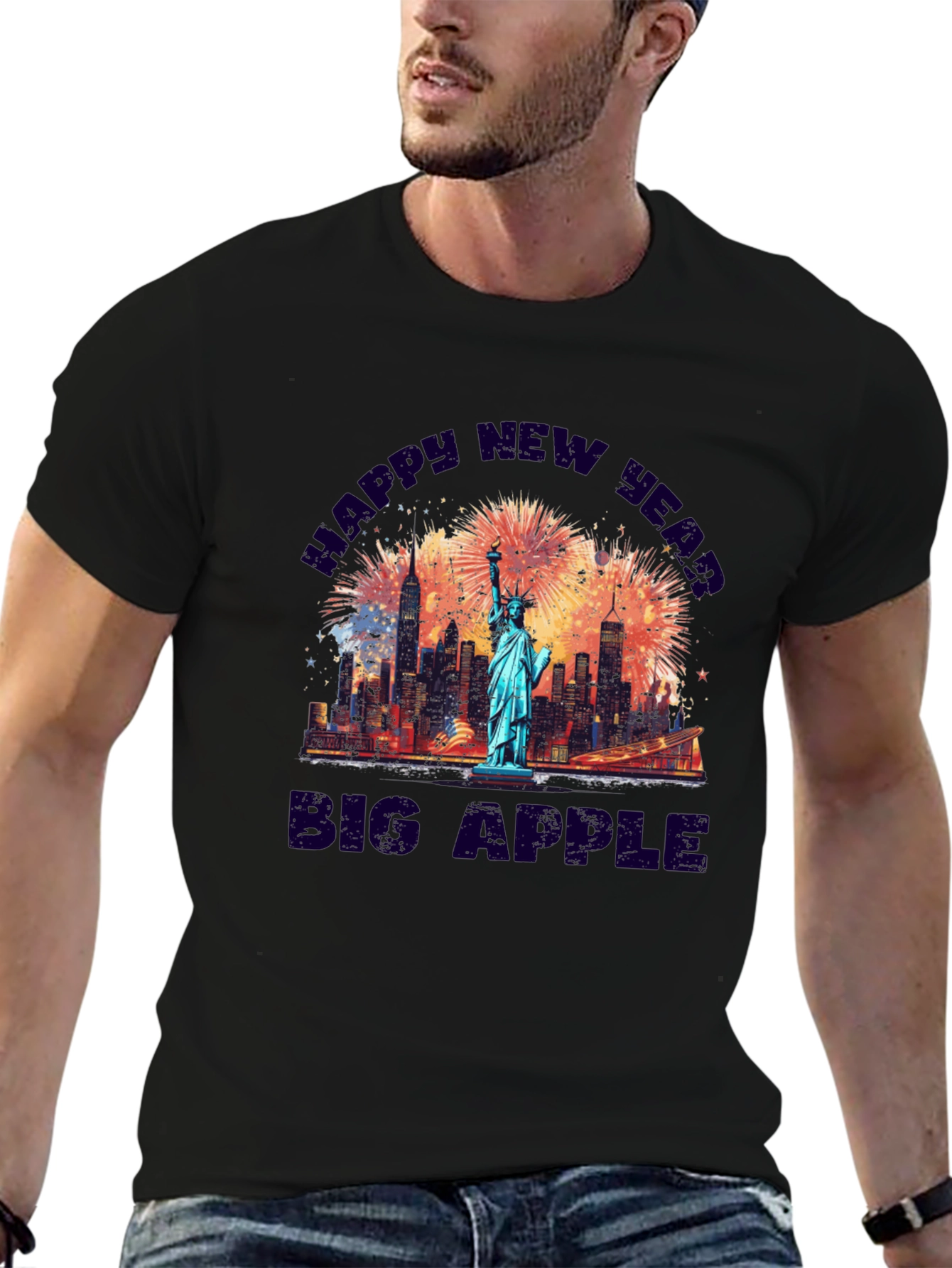 Happy New Year Big Apple T-Shirt