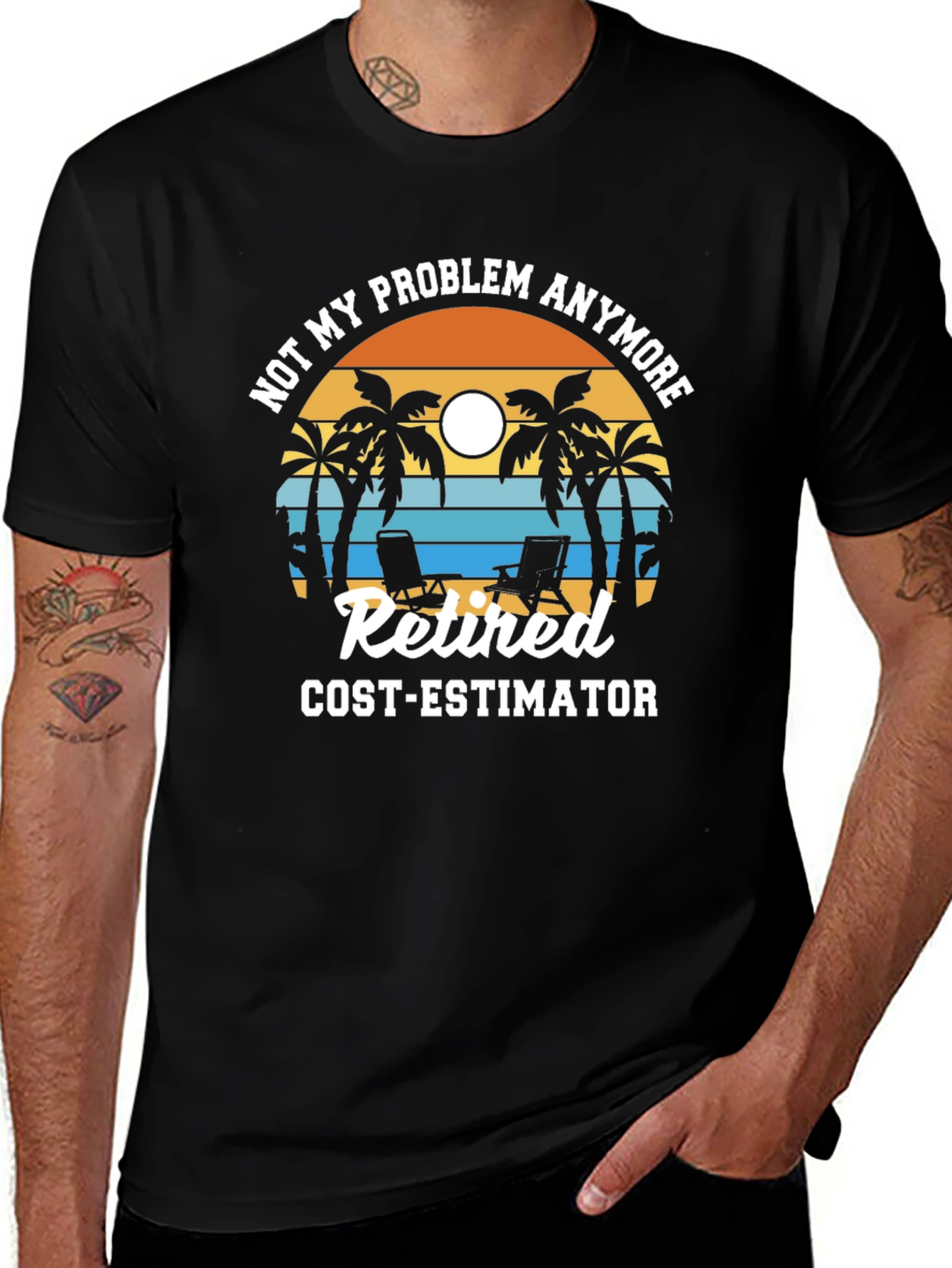 Retired Cost Estimator Graphic T-Shirt