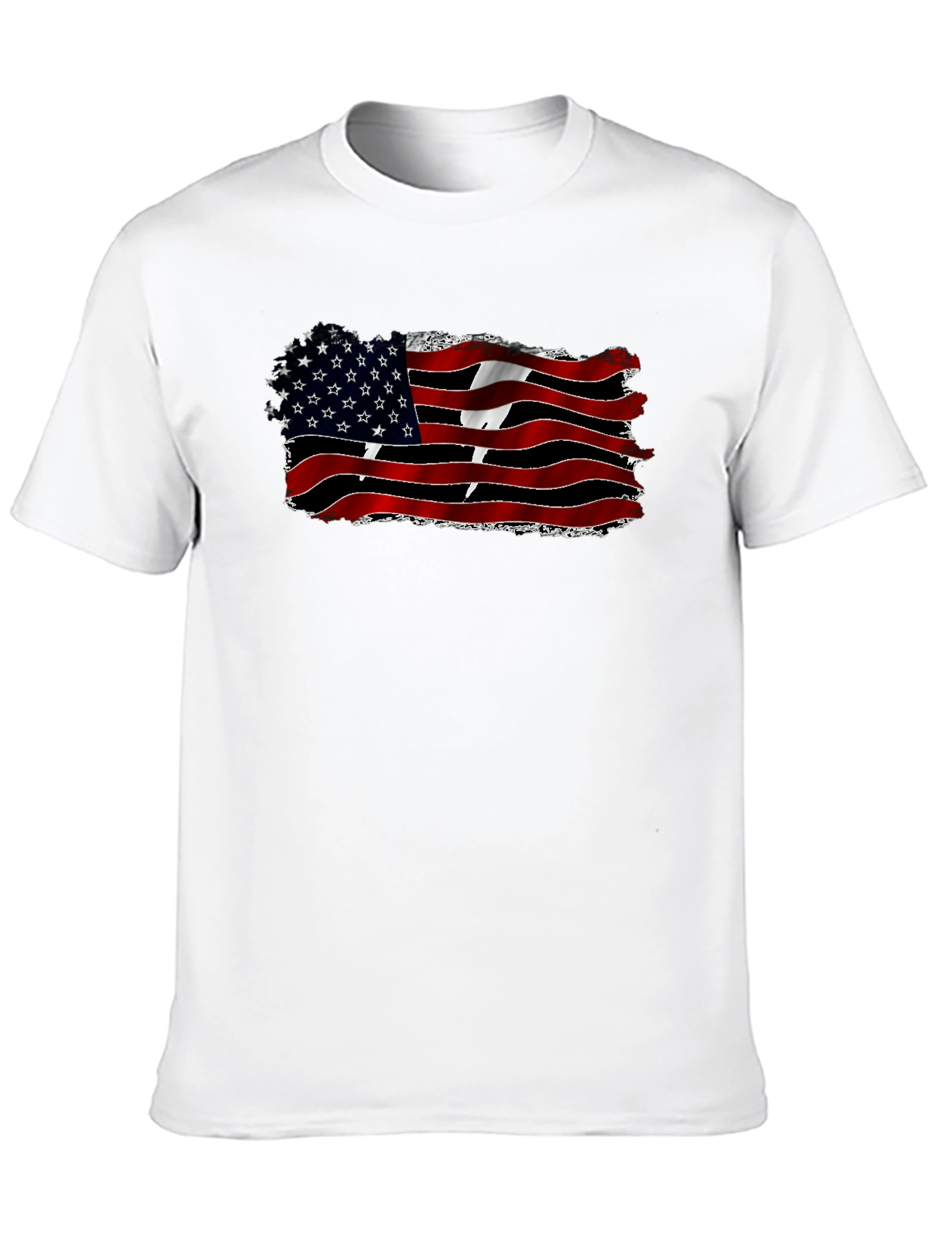 American-Trinidadian Flag Black T-Shirt