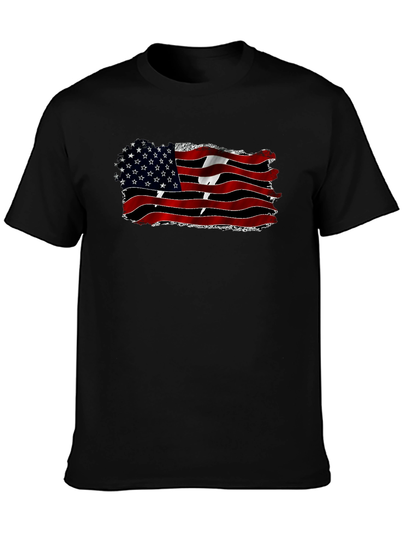 American-Trinidadian Flag Black T-Shirt