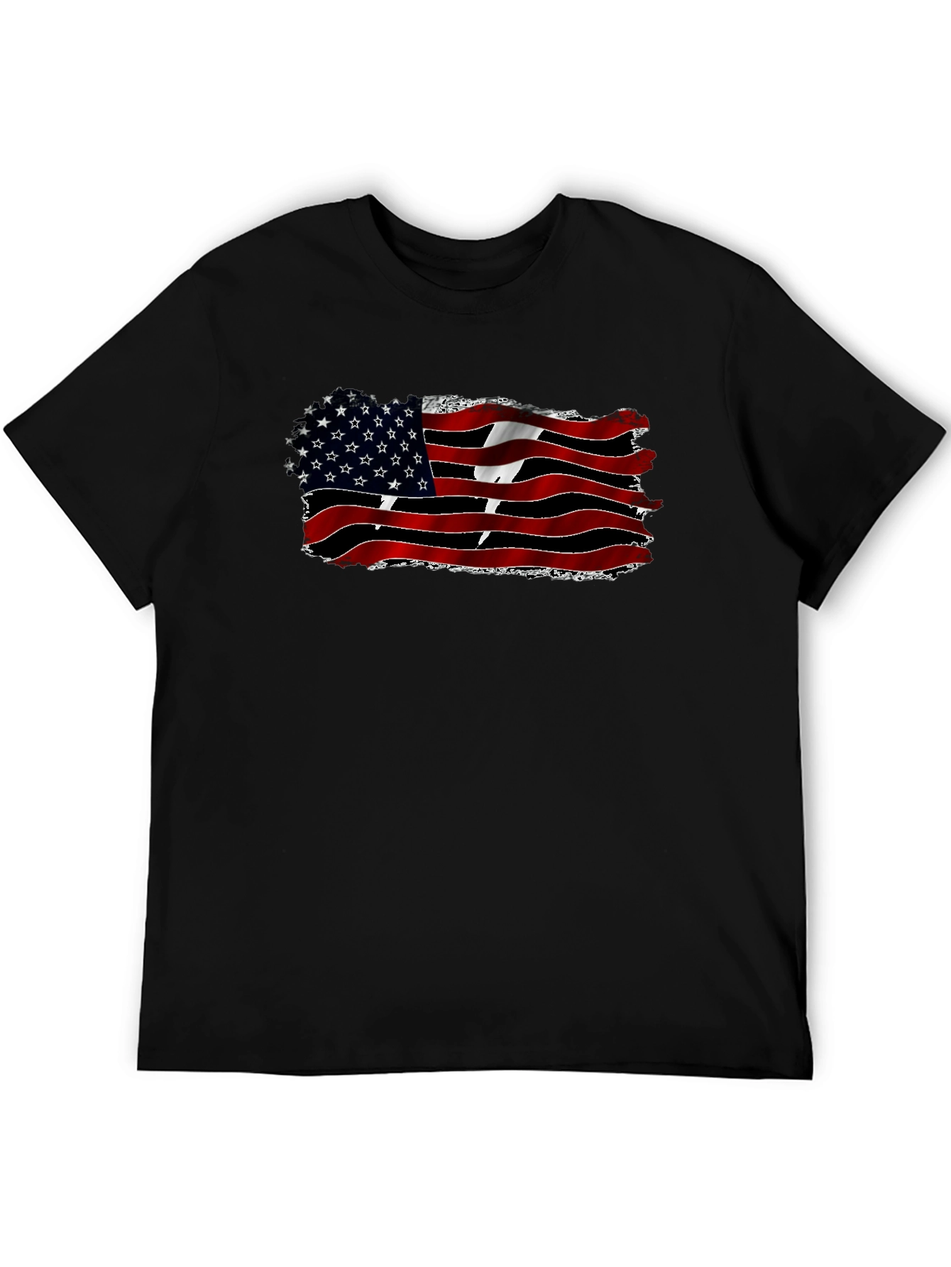 American-Trinidadian Flag Black T-Shirt