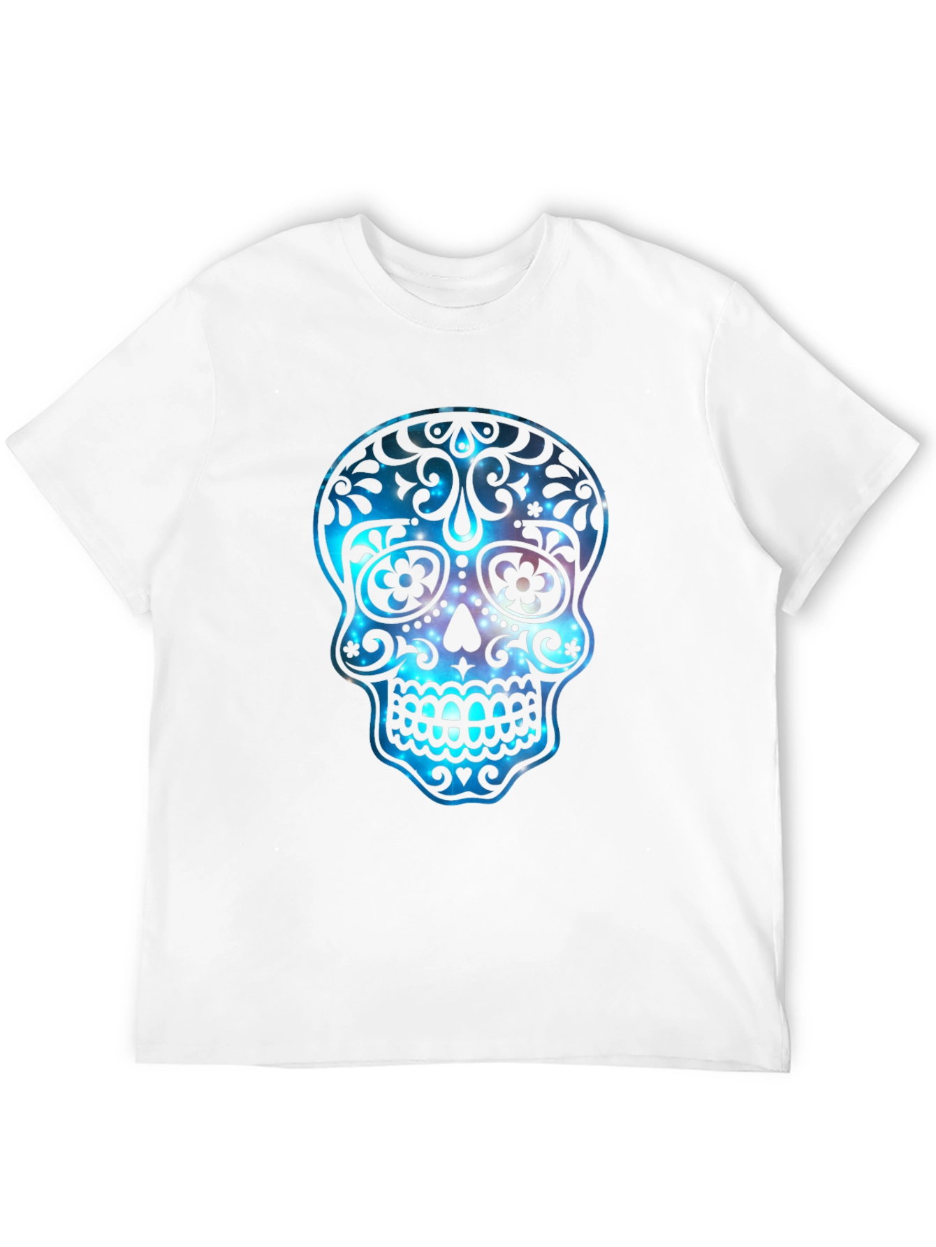Sugar Skull Galaxy Graphic T-Shirt