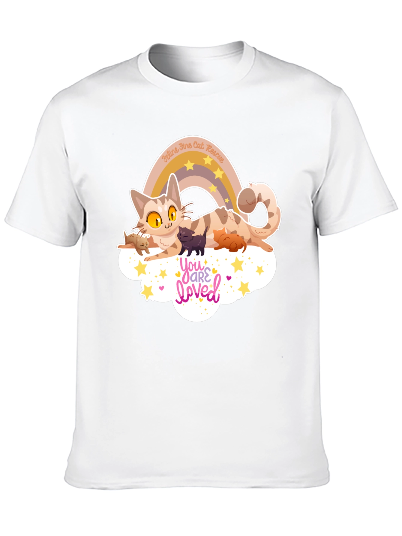 Feline Fine Cat Rescue T-shirt
