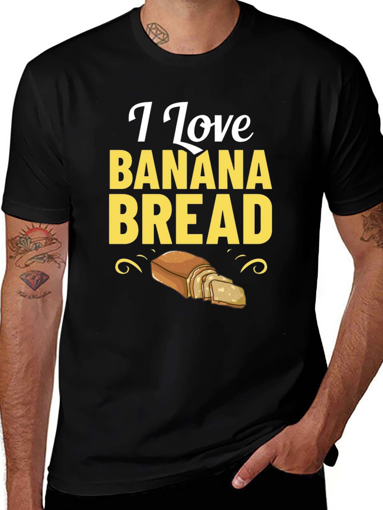 I Love Banana Bread T-Shirt Foodie Tee