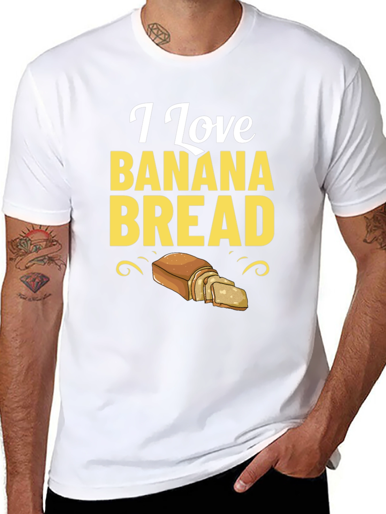 I Love Banana Bread T-Shirt Foodie Tee