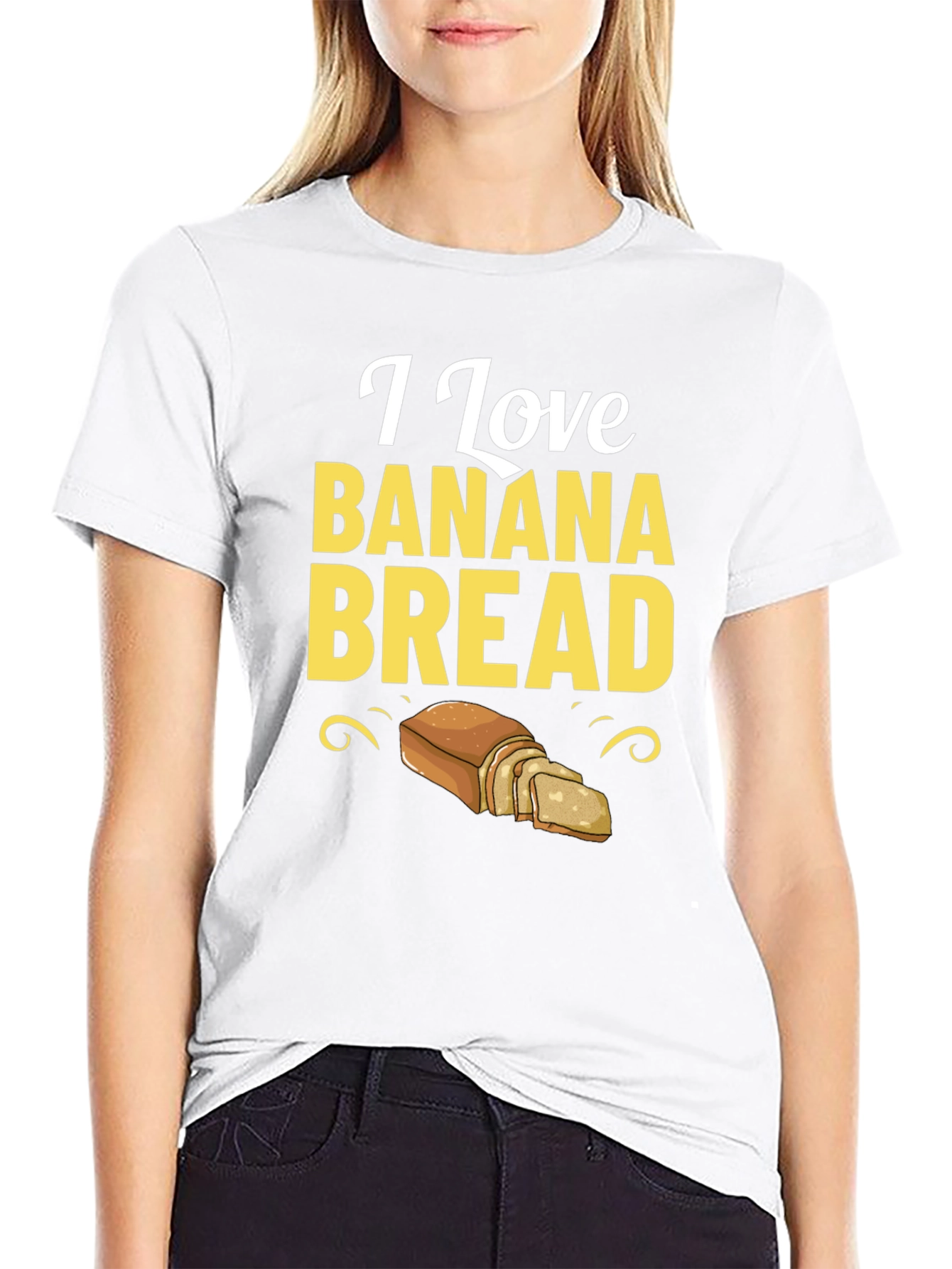 I Love Banana Bread T-Shirt Foodie Tee