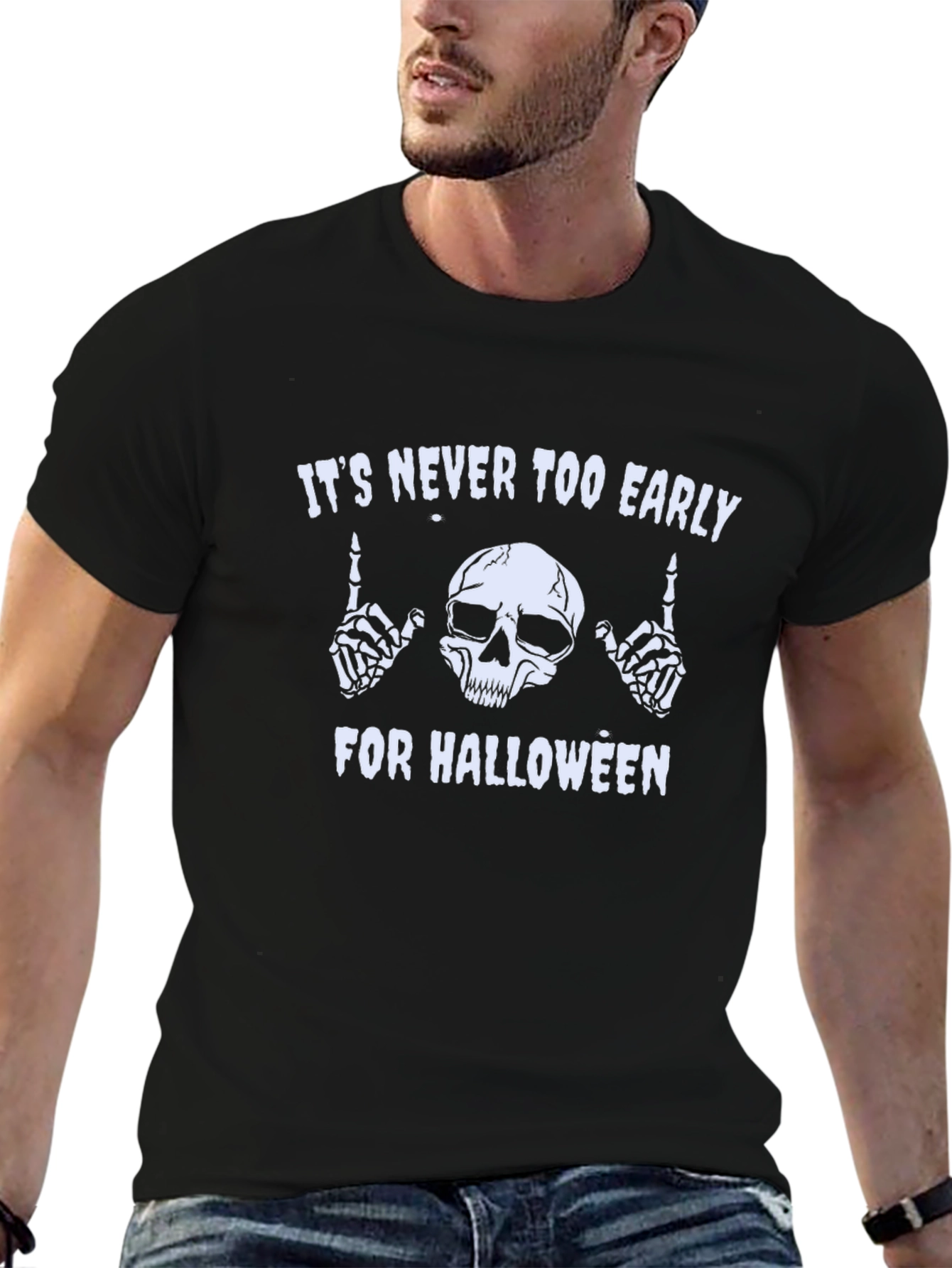 Halloween T-Shirt - Skull & Bones