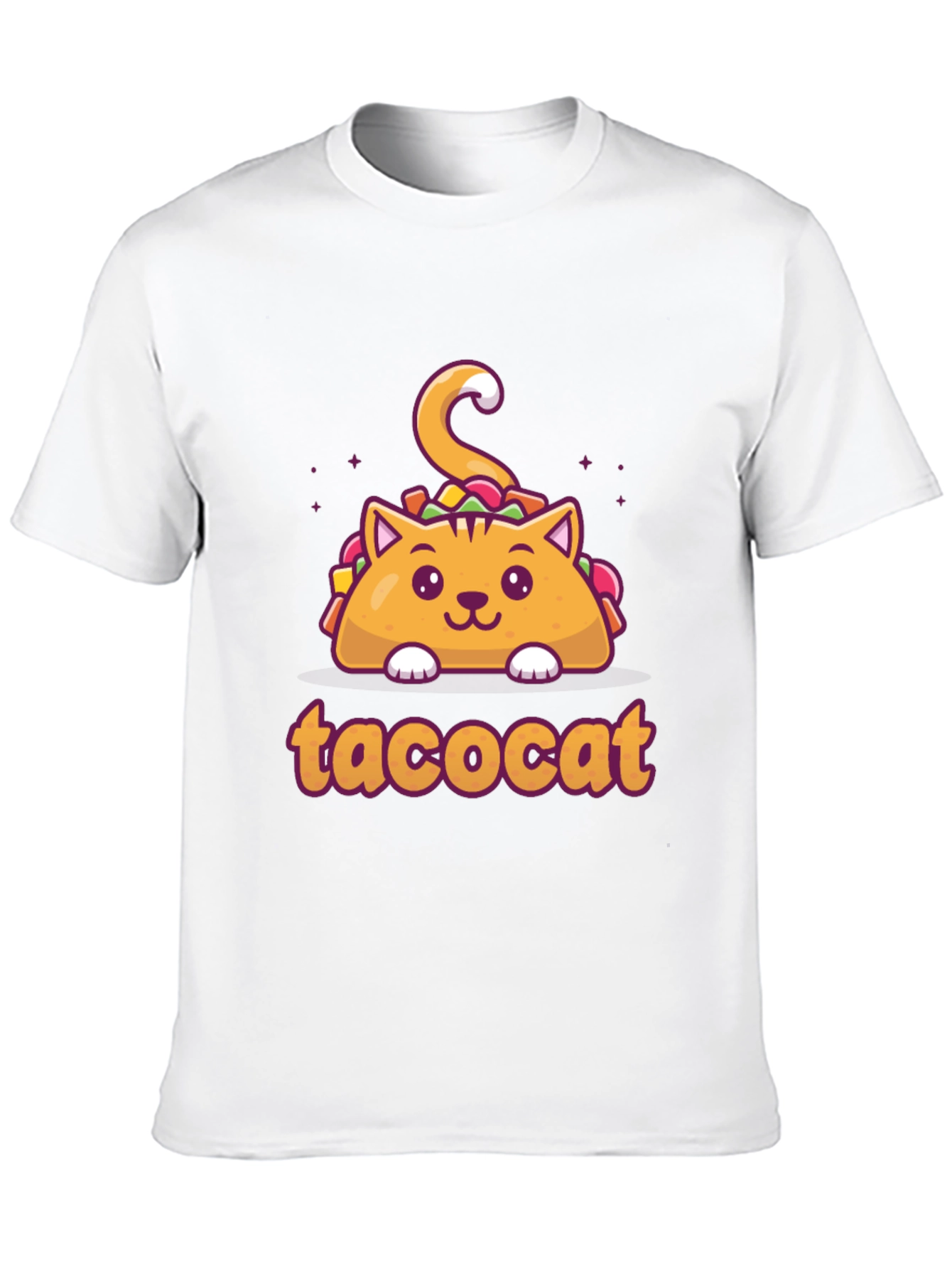 Taco Cat Graphic Tee - Novelty Shirt