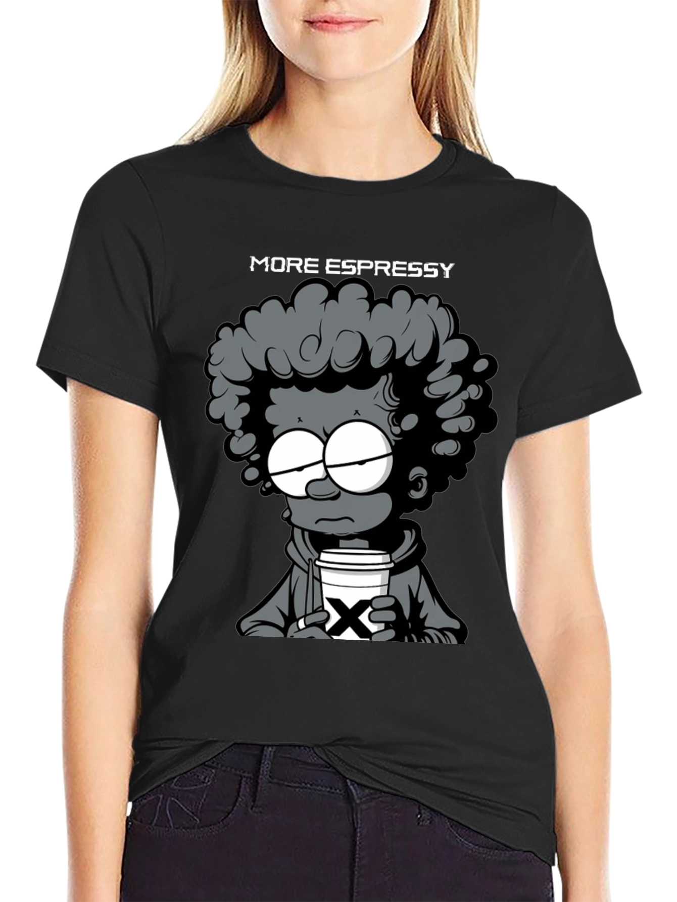More Espressy T-Shirt - Cartoon Coffee Lover Tee
