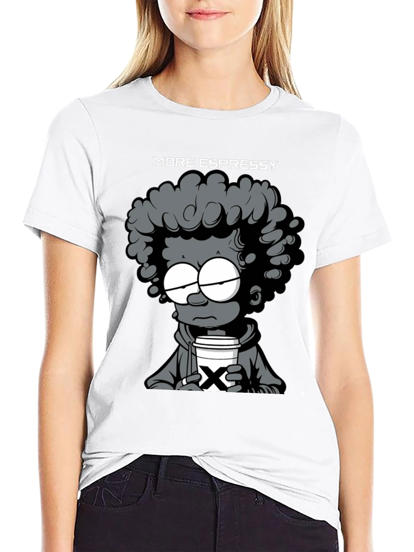 More Espressy T-Shirt - Cartoon Coffee Lover Tee