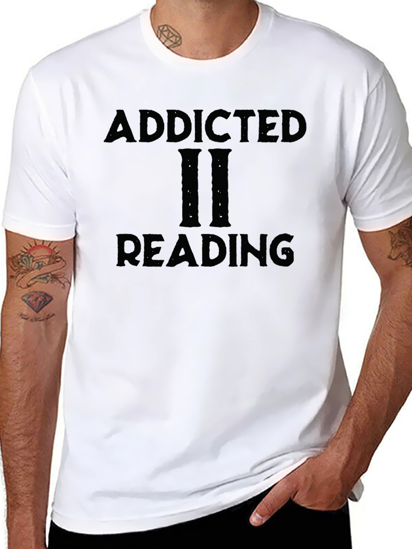 Addicted 2 Reading Black T-Shirt