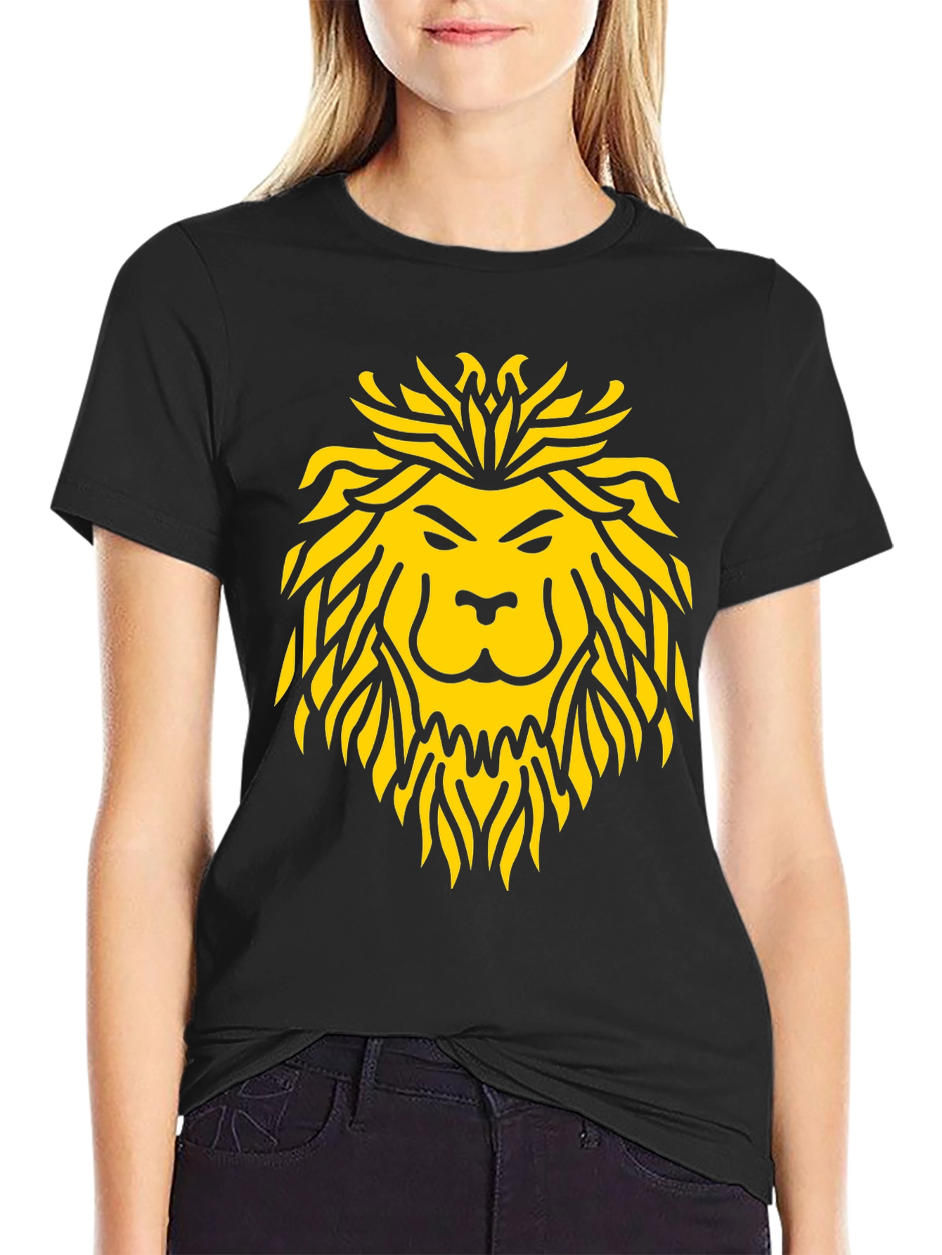 Lion Head Graphic Tee - Bold Statement T-Shirt