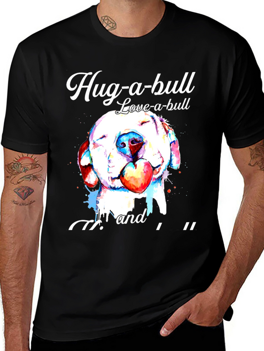 Hug-a-bull Love-a-bull Graphic T-Shirt
