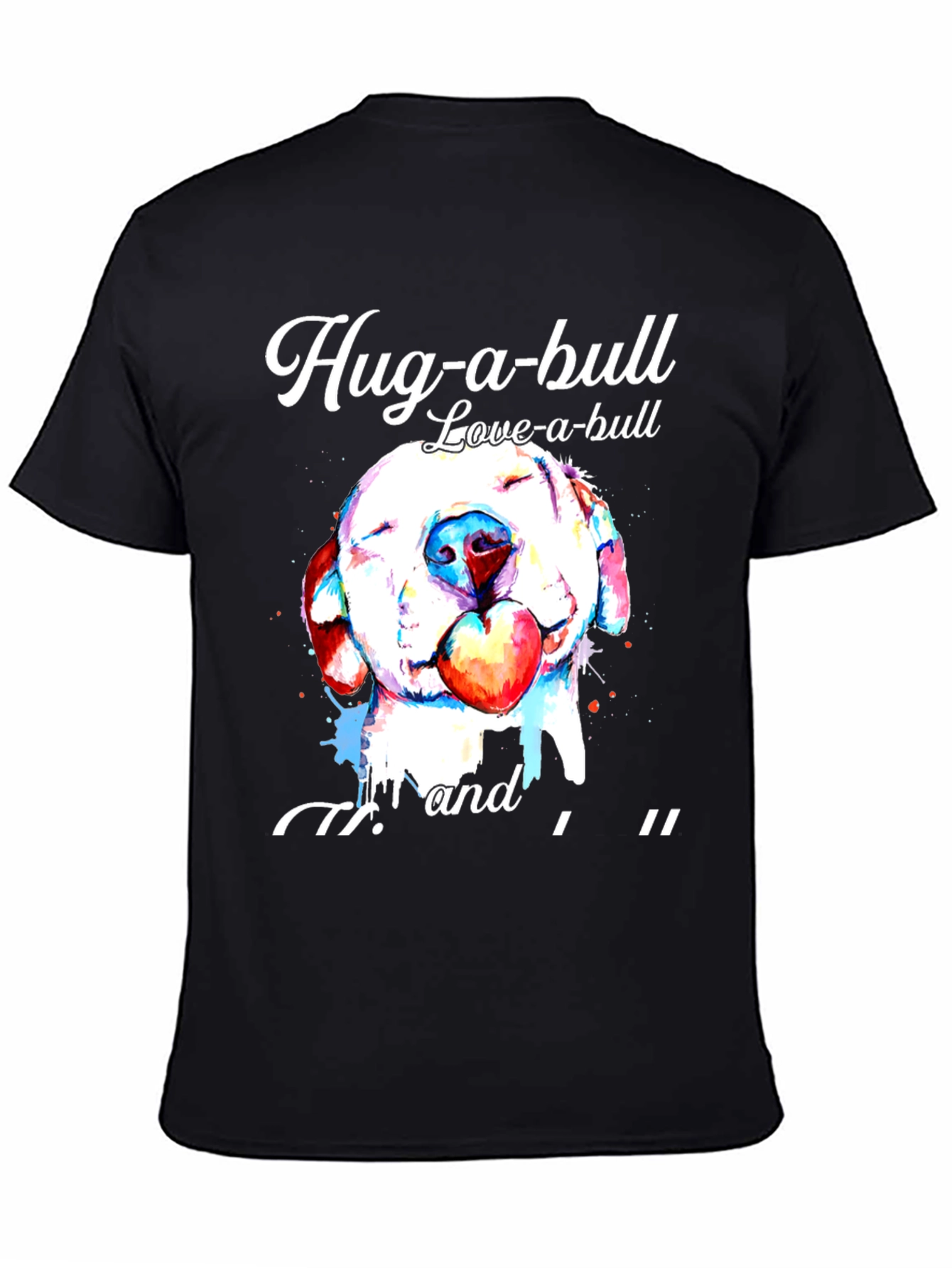 Hug-a-bull Love-a-bull Graphic T-Shirt