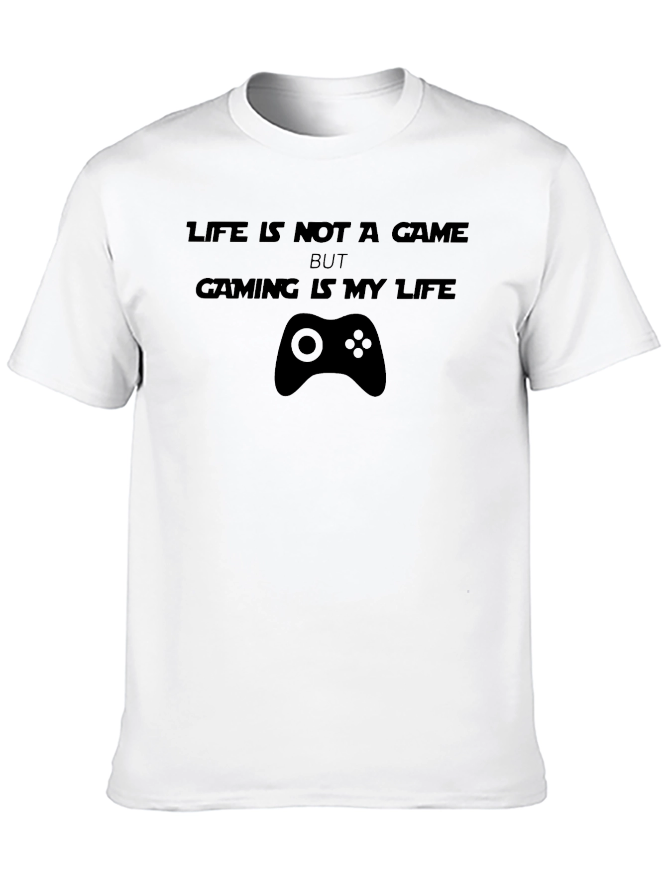 Gamers Life T-Shirt - Black Cotton Tee