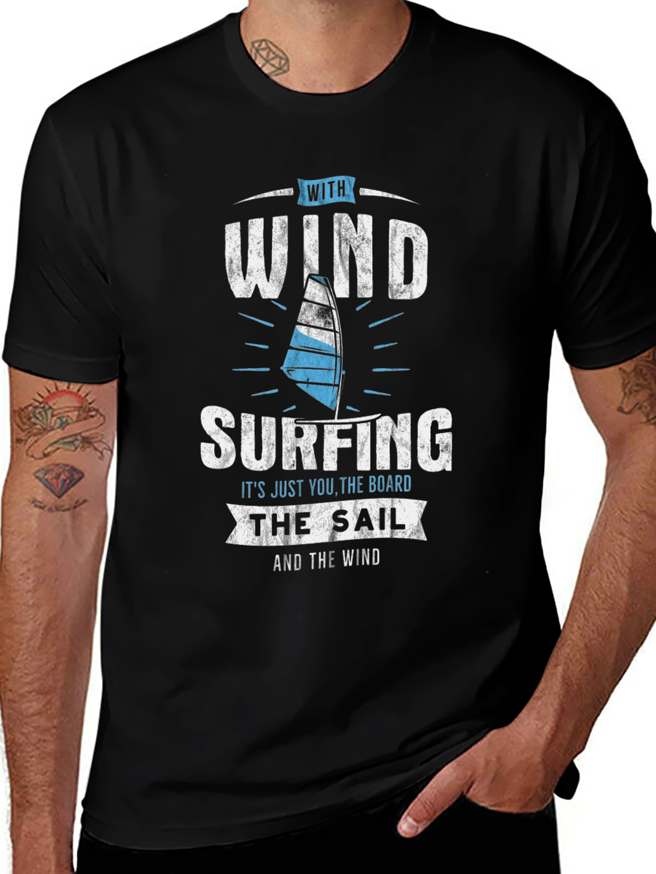 Windsurfing T-Shirt - For Water Sports Enthusiasts