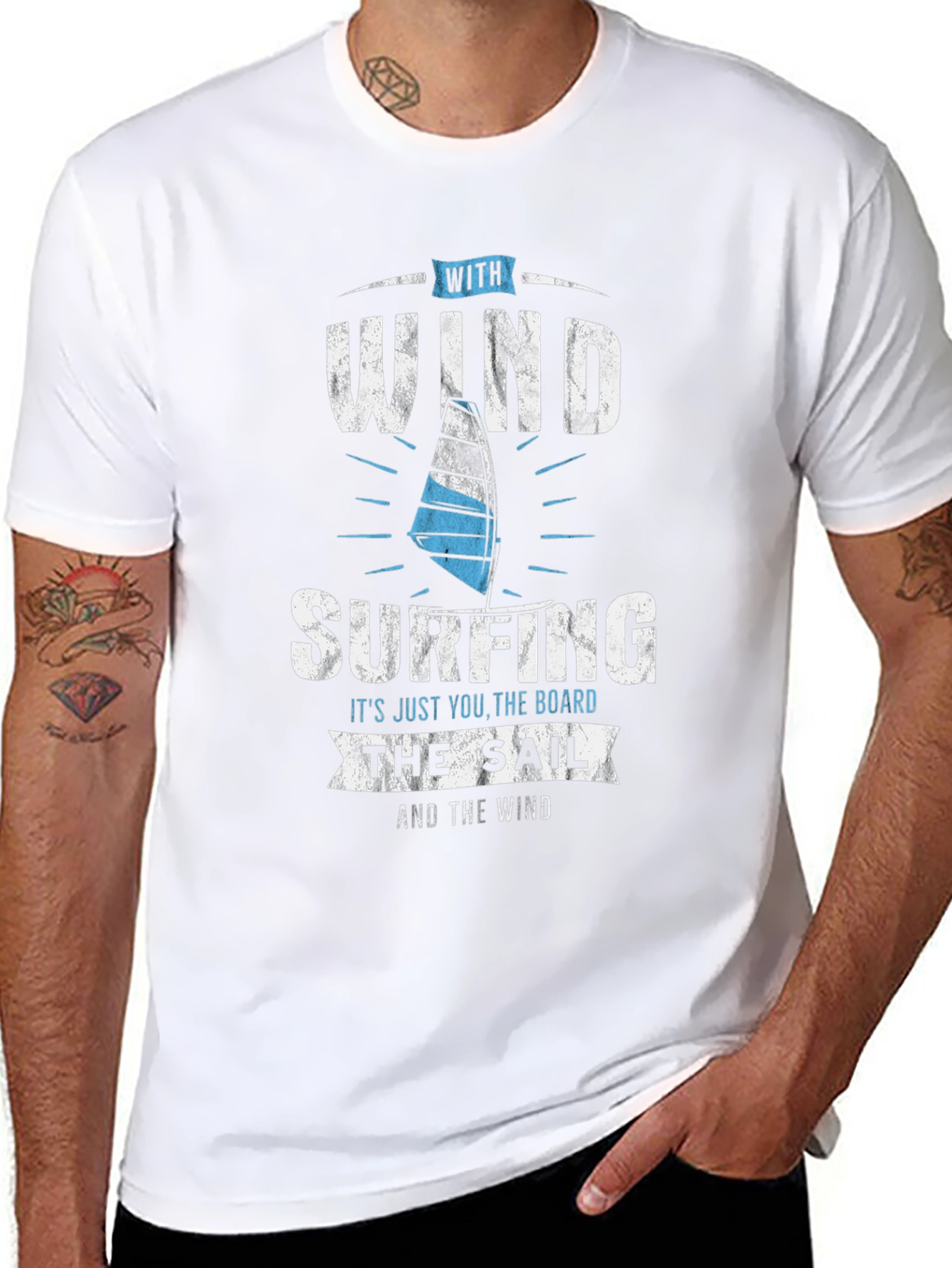 Windsurfing T-Shirt - For Water Sports Enthusiasts