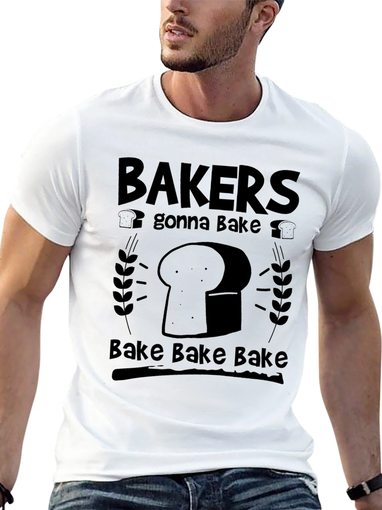 Bakers Gonna Bake Black Graphic Tee