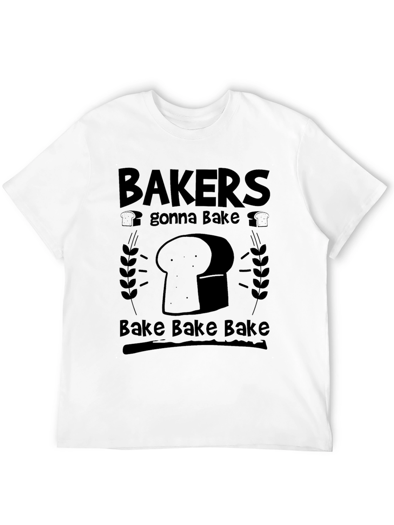 Bakers Gonna Bake Black Graphic Tee
