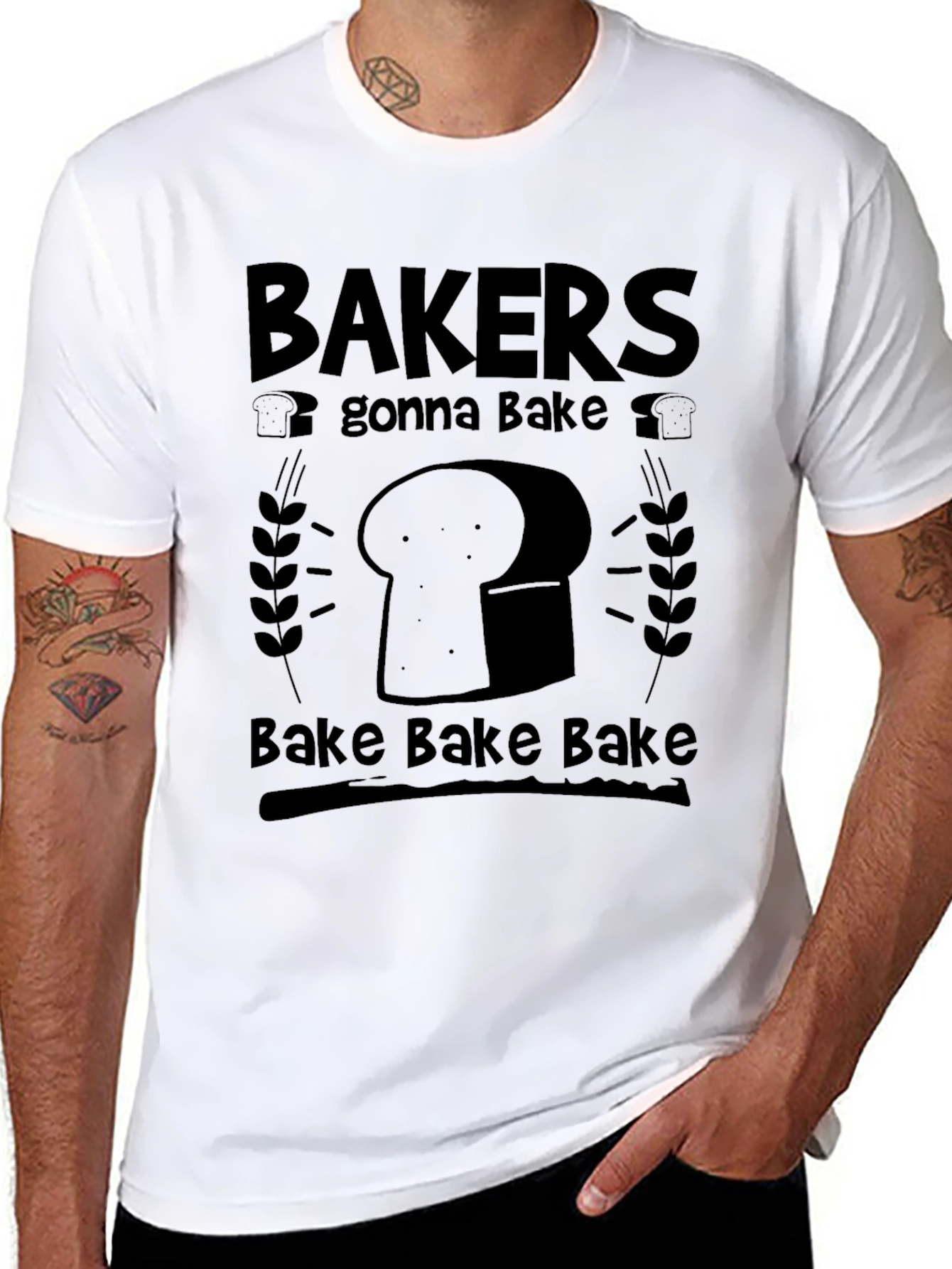 Bakers Gonna Bake Black Graphic Tee