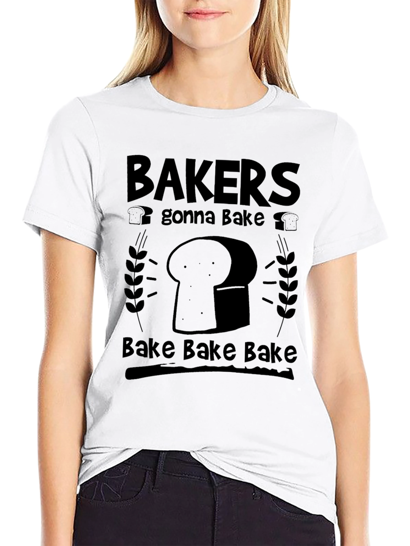 Bakers Gonna Bake Black Graphic Tee