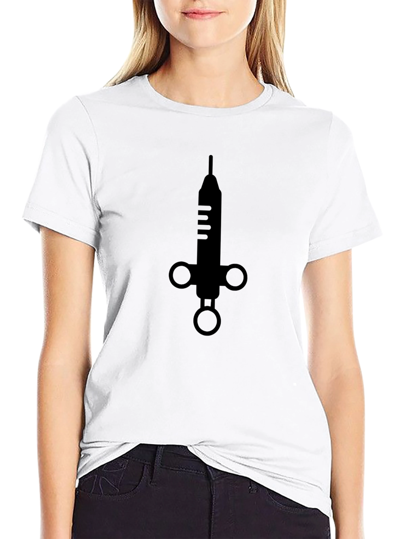 Statement Graphic Tee - Syringe Design
