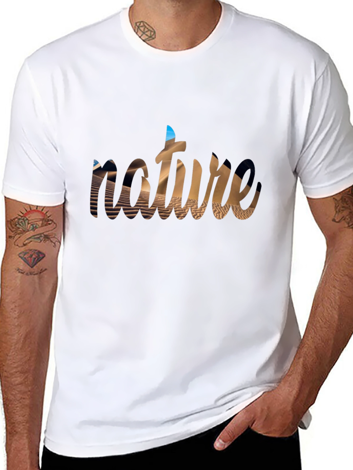 Nature Desert T-Shirt Graphic Tee Short Sleeve