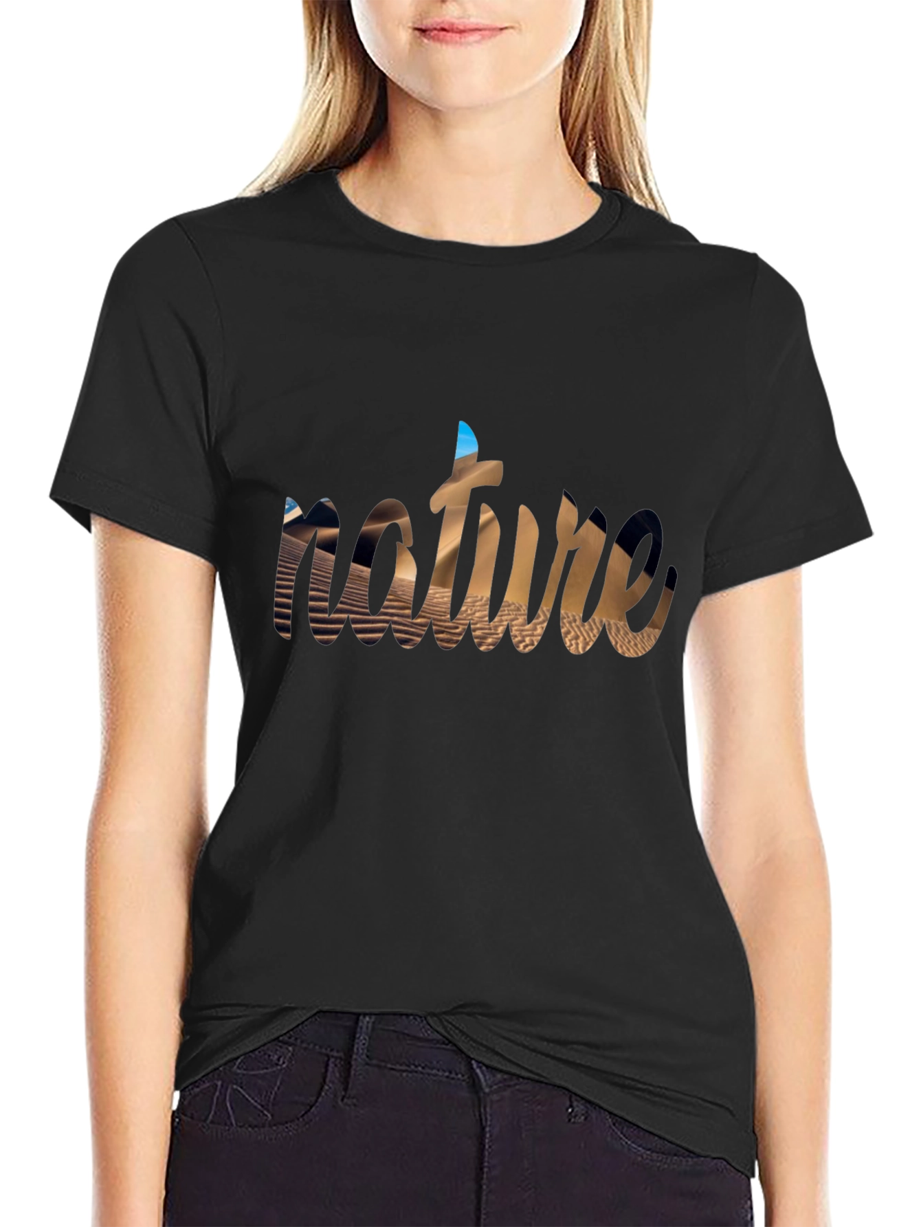 Nature Desert T-Shirt Graphic Tee Short Sleeve