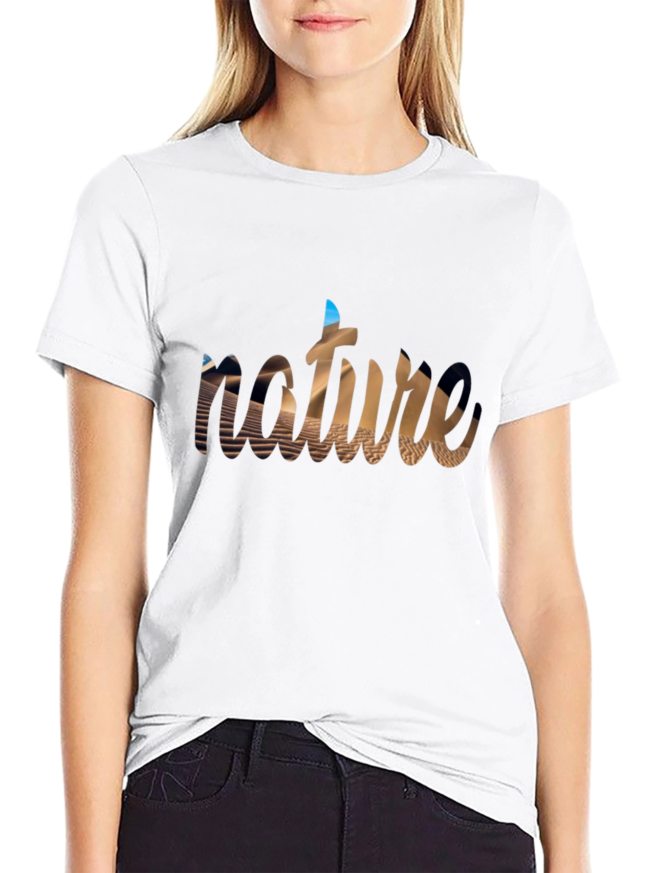 Nature Desert T-Shirt Graphic Tee Short Sleeve