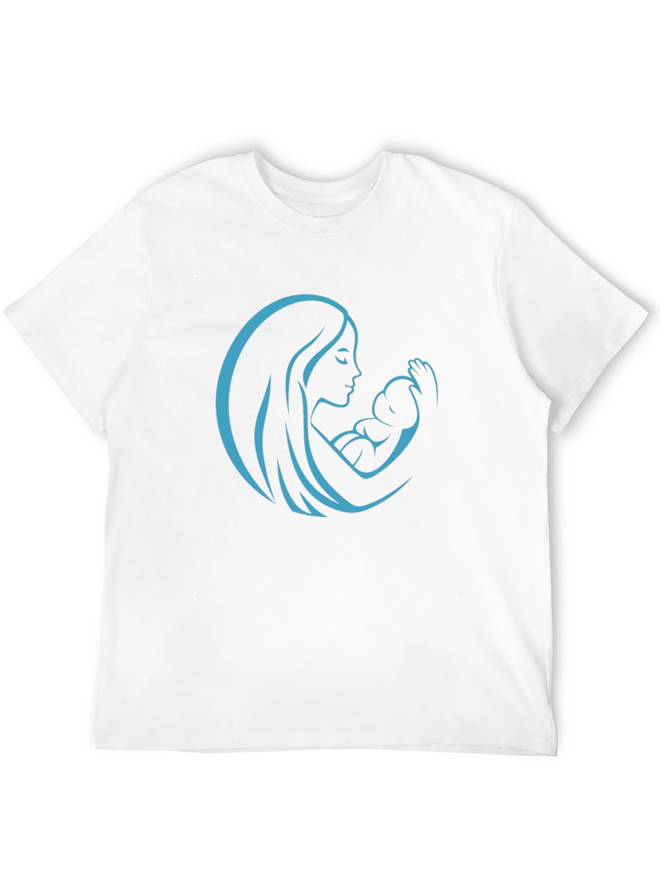 Mother & Child Graphic Tee - Black