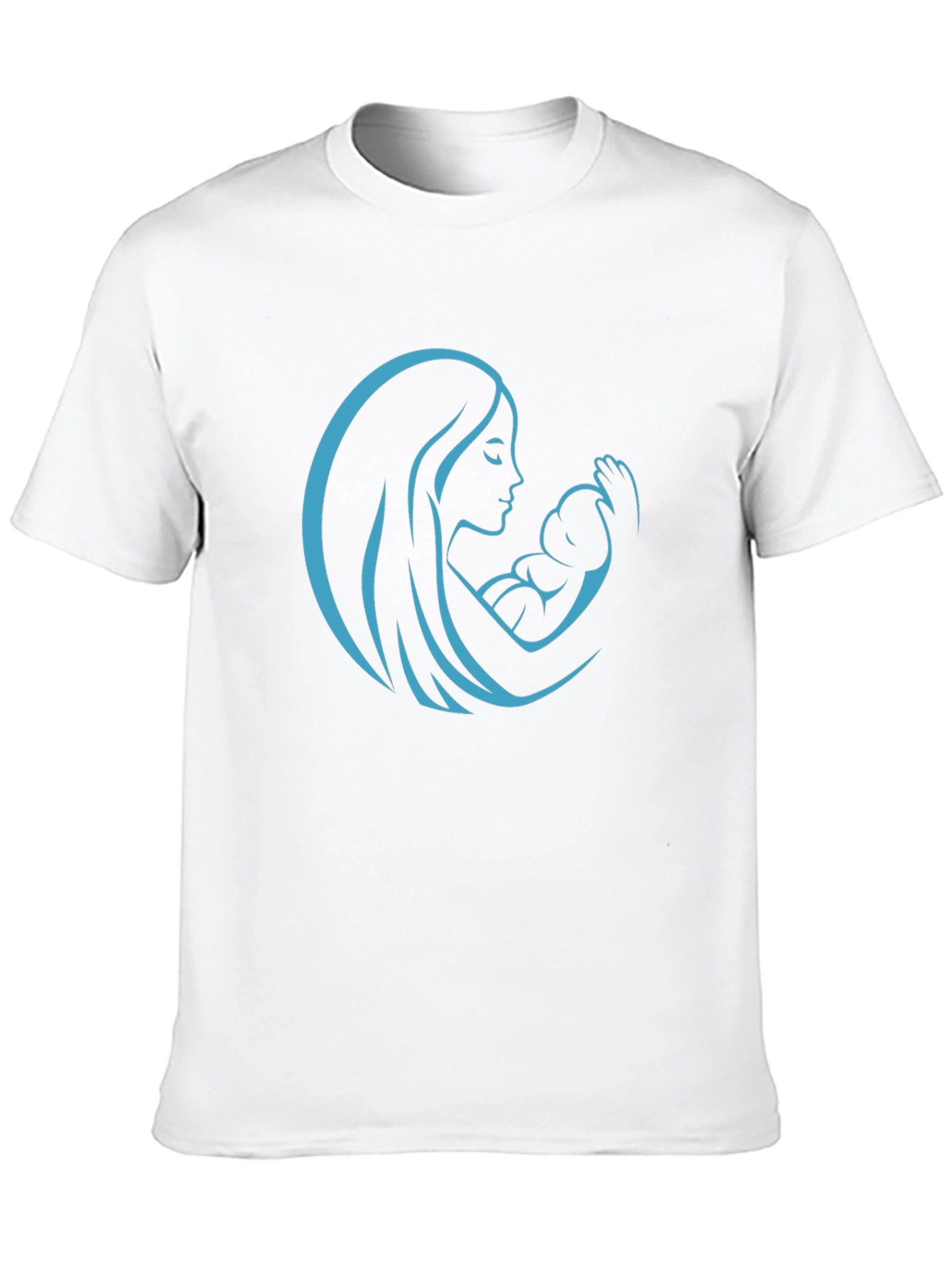 Mother & Child Graphic Tee - Black