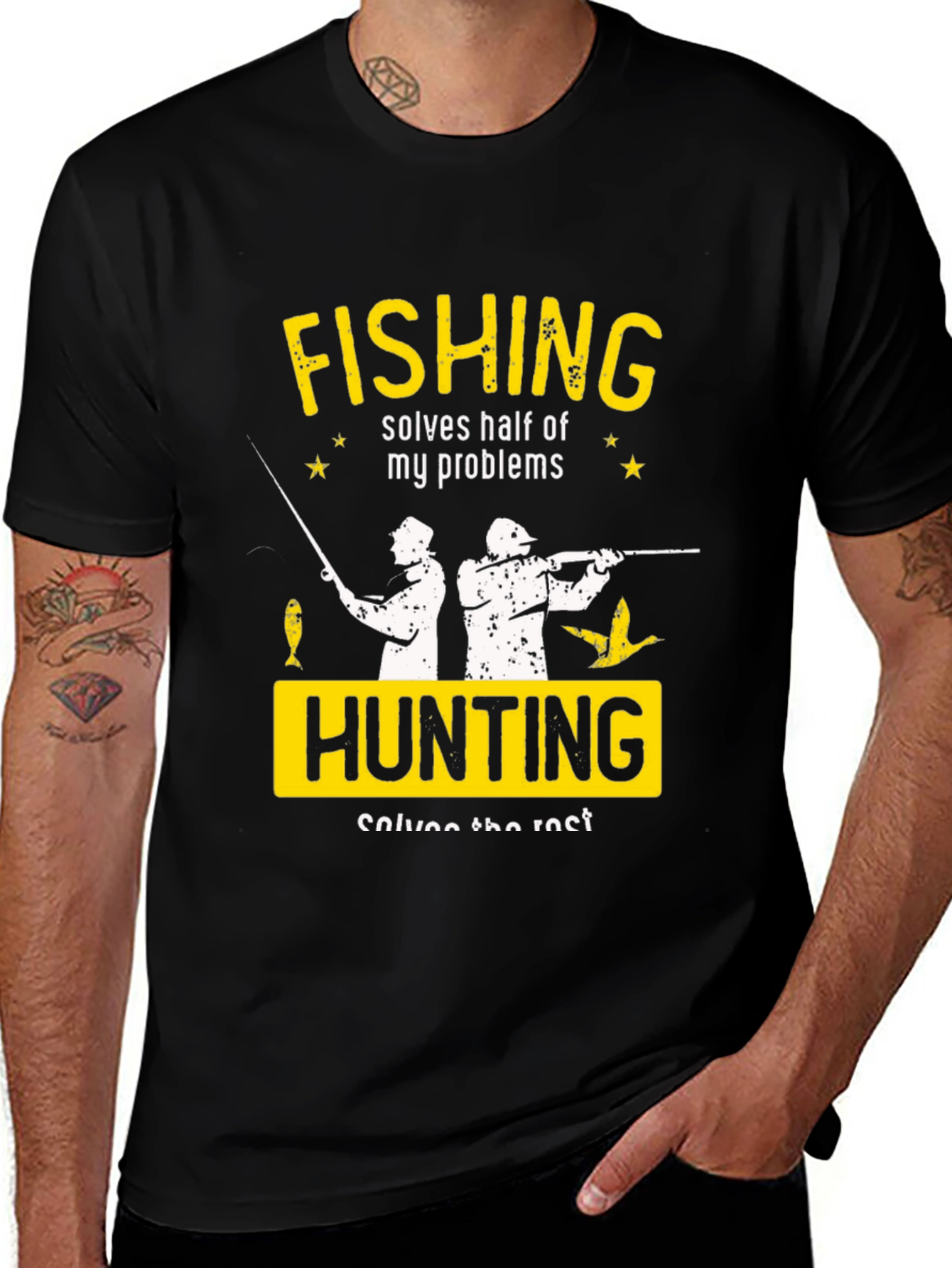 Fishing Hunting Problem Solved T-Shirt