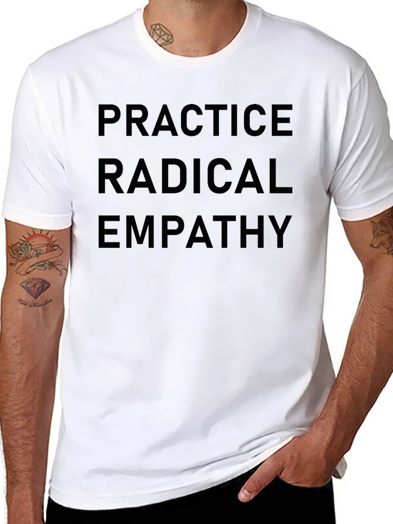 Radical Empathy Graphic Tee - Unisex Black T-Shirt