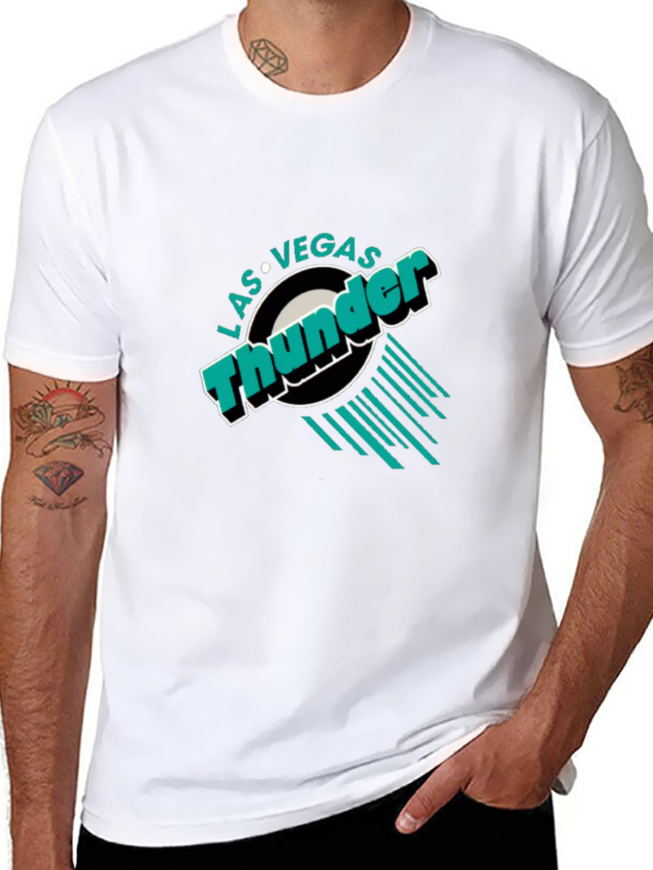 Las Vegas Thunder T-Shirt - Retro Design