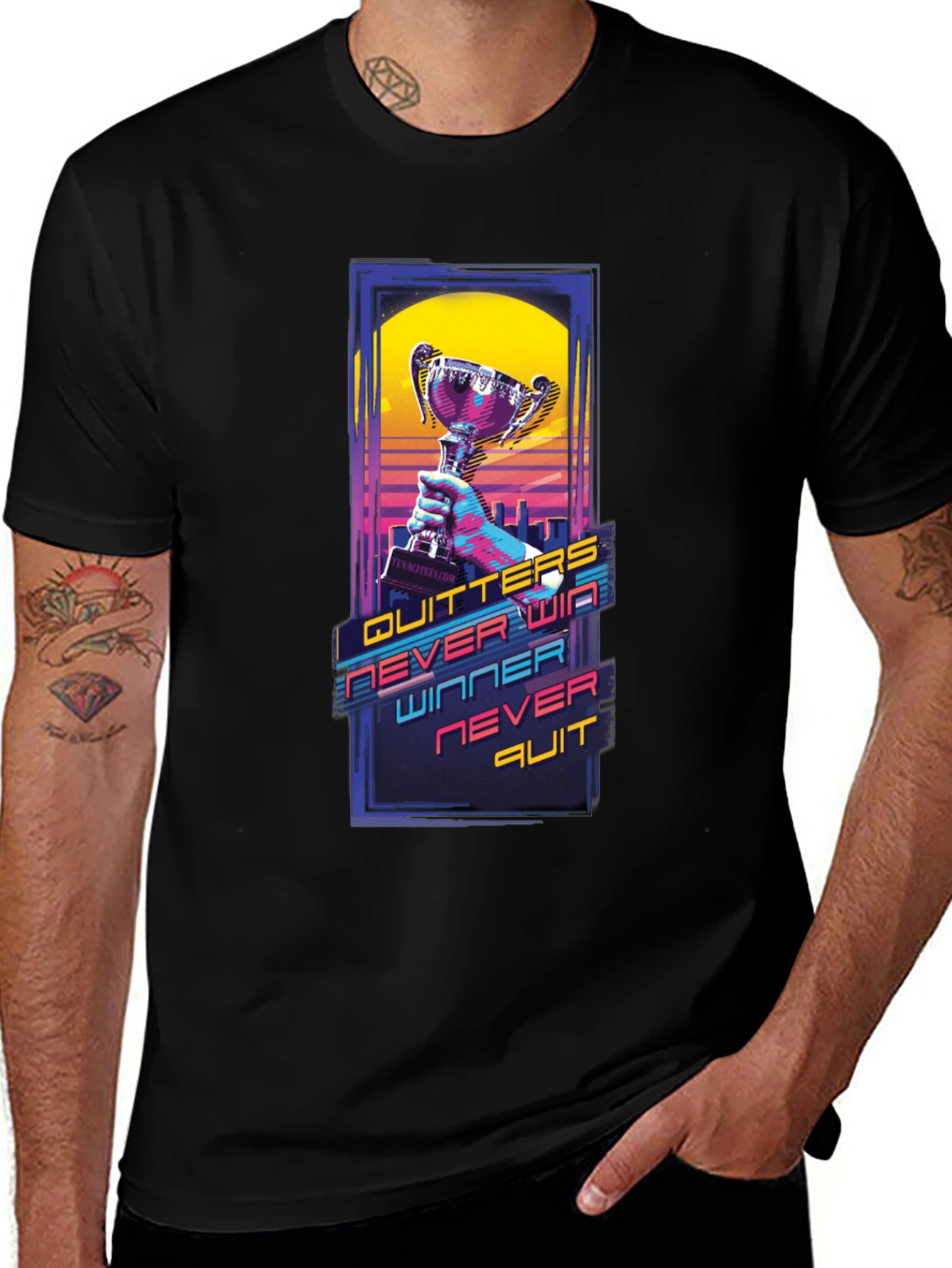 Winners Never Quit Graphic Tee