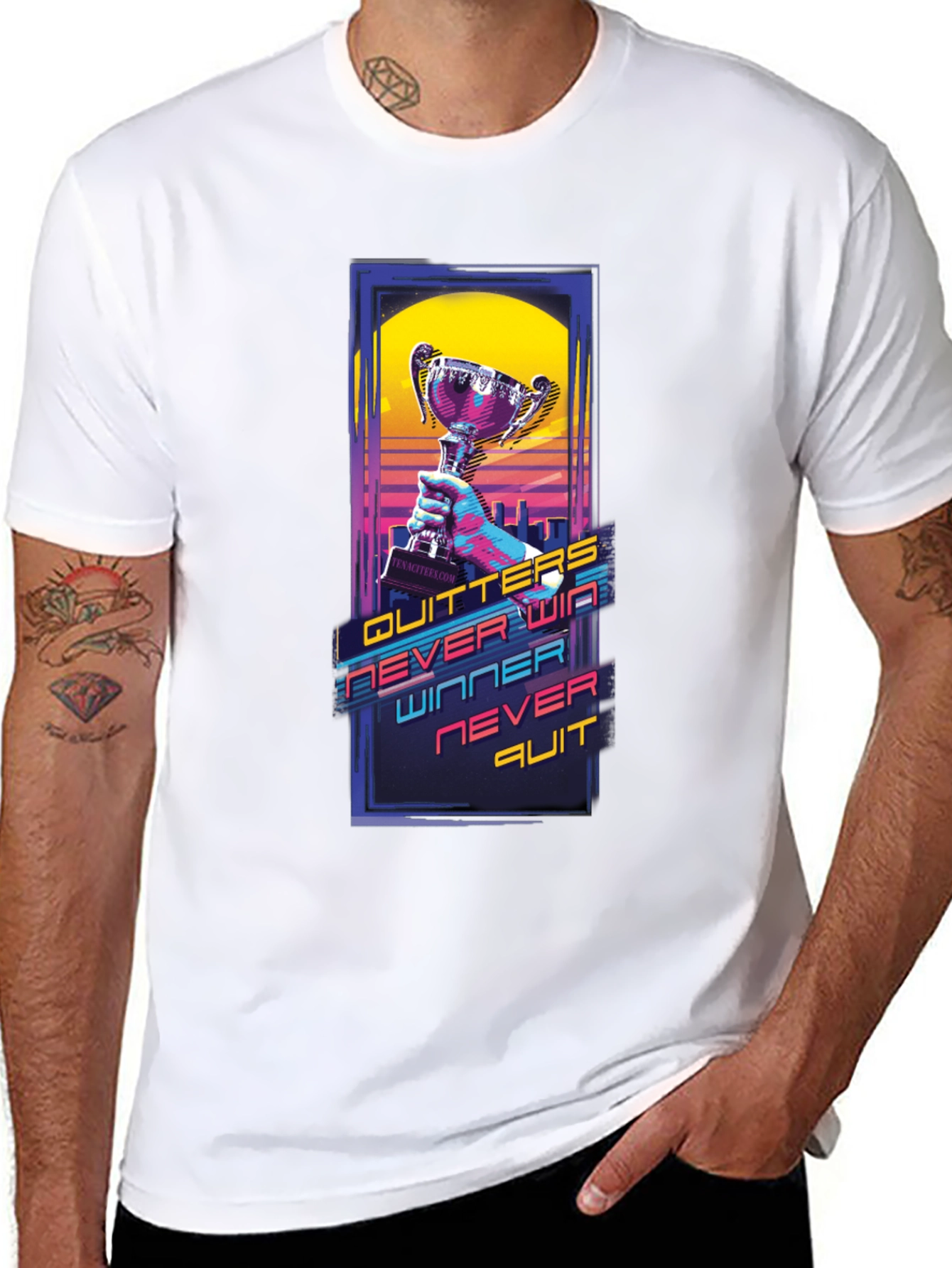 Winners Never Quit Graphic Tee