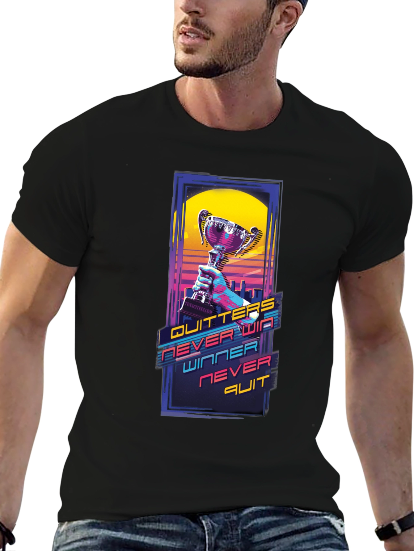 Winners Never Quit Graphic Tee